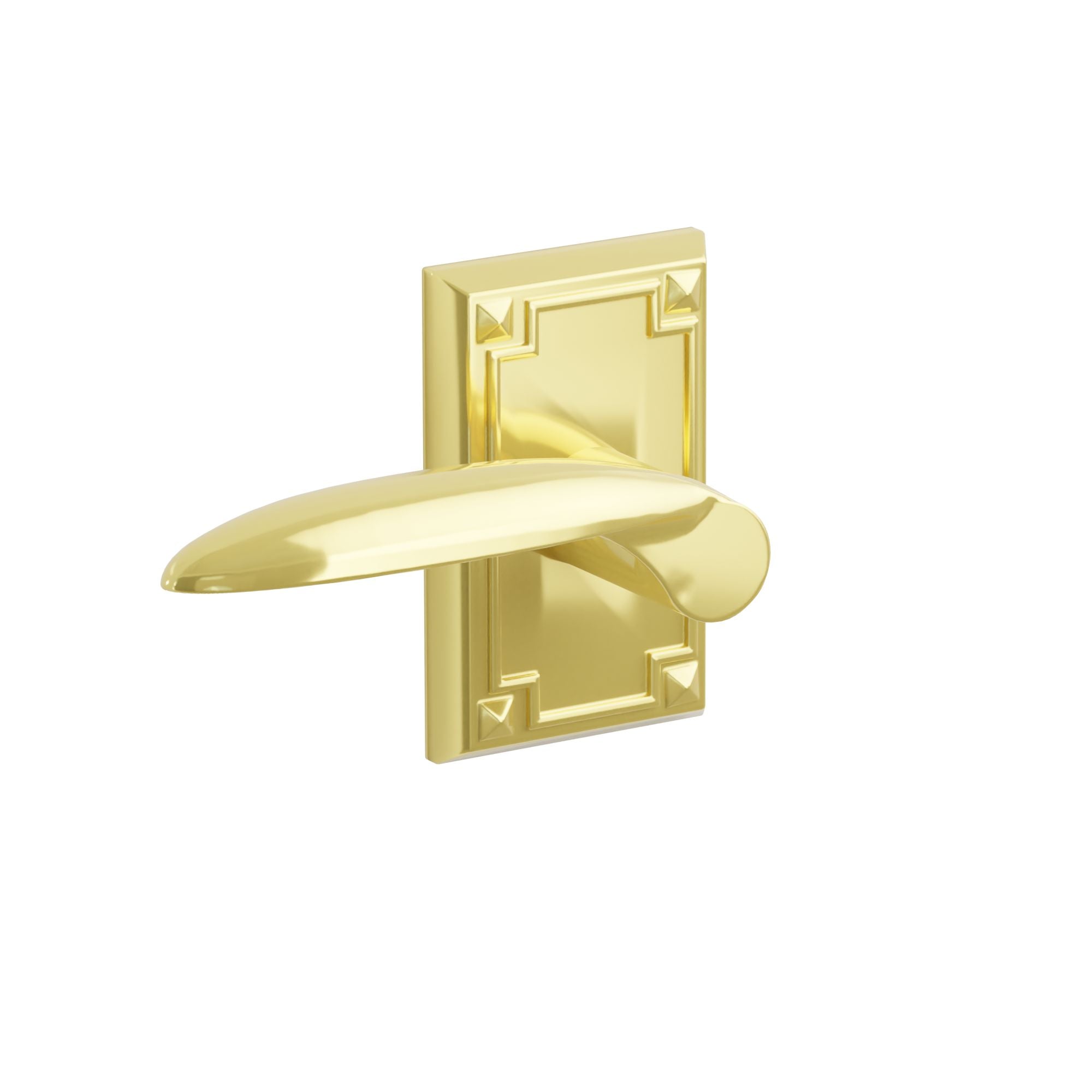 Emtek Concealed Fastener Mercury Lever Set With Arts & Crafts Rosette