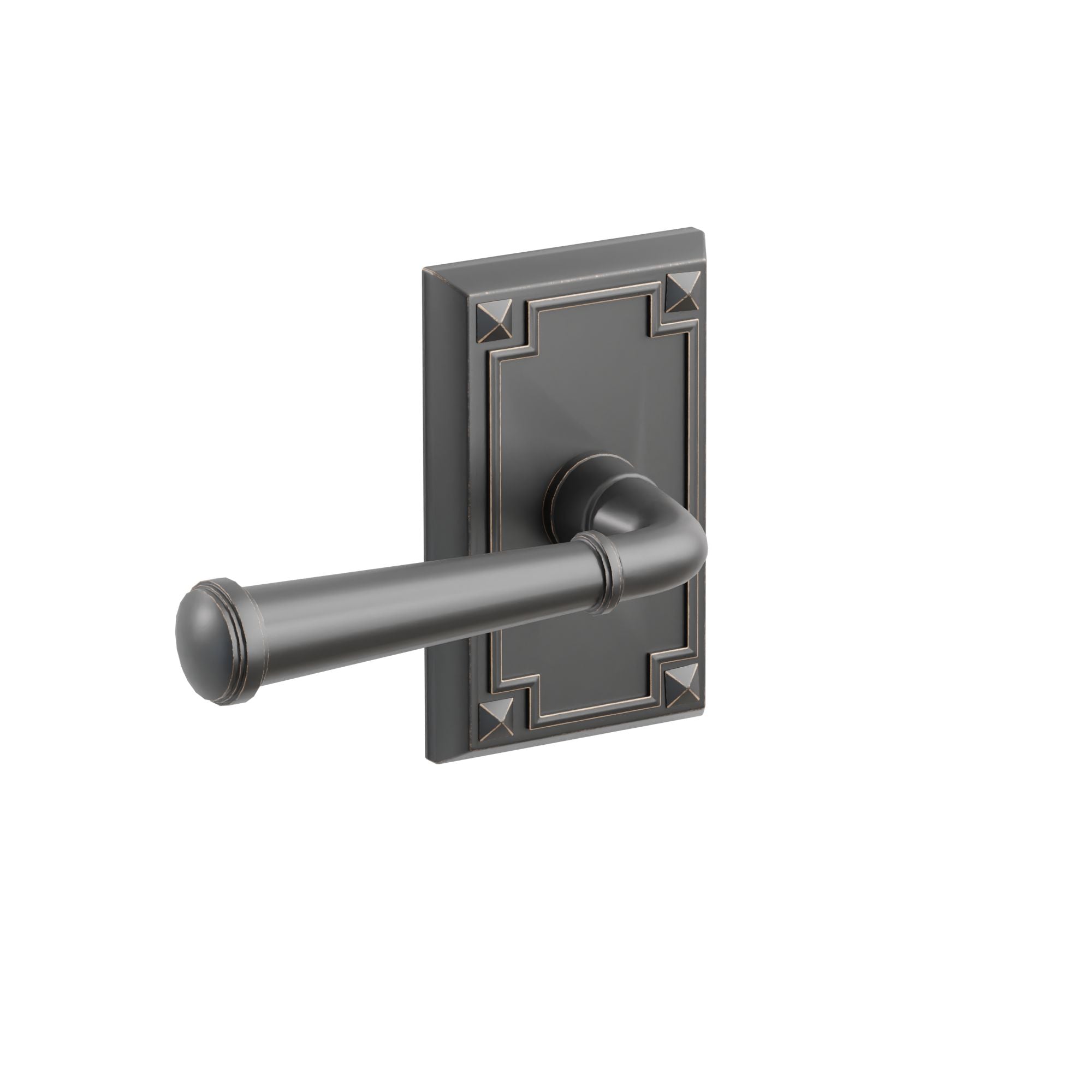 Emtek Concealed Fastener Merrimack Lever Set With Arts & Crafts Rosette