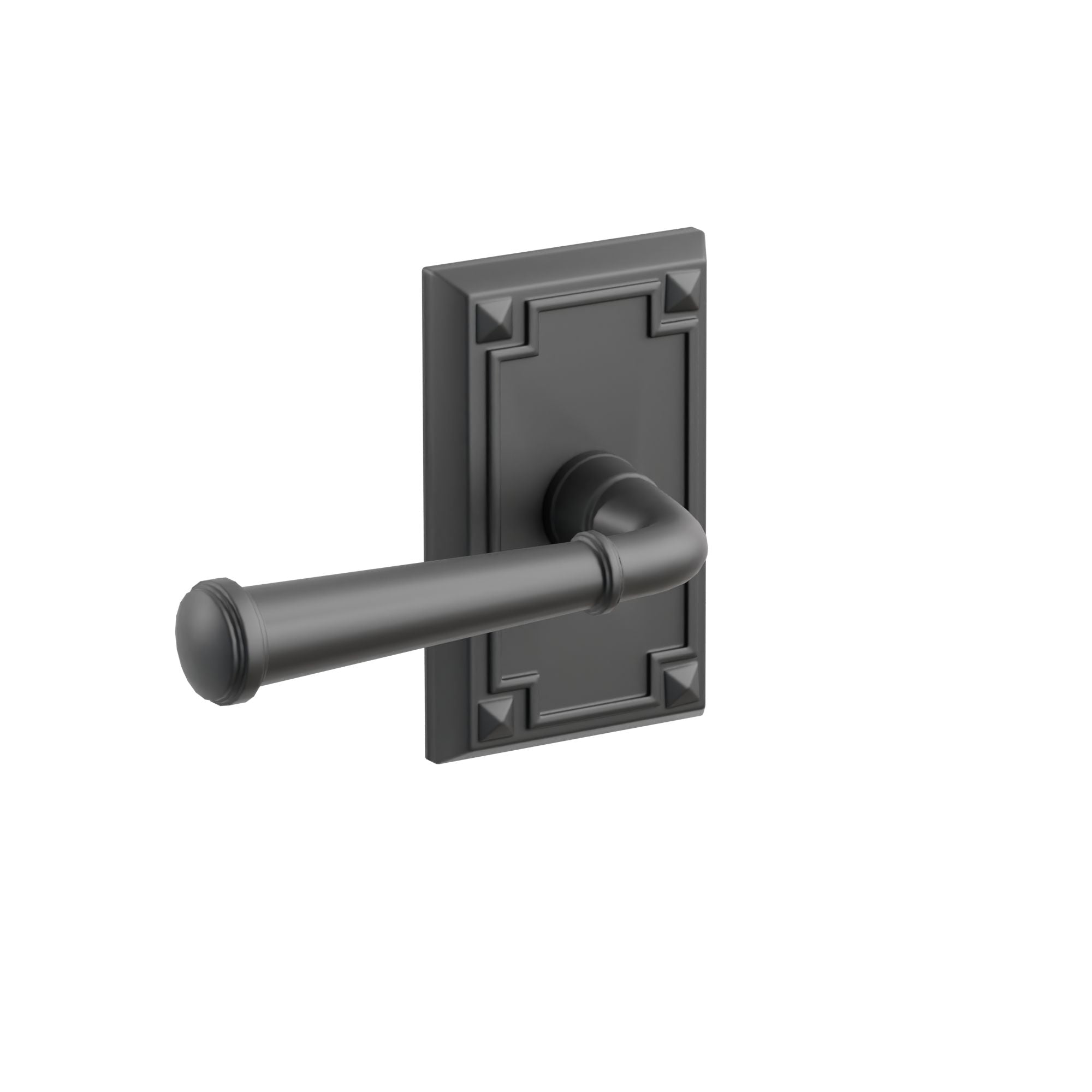 Emtek Hammered Lever Set with Arts & Crafts Rosette