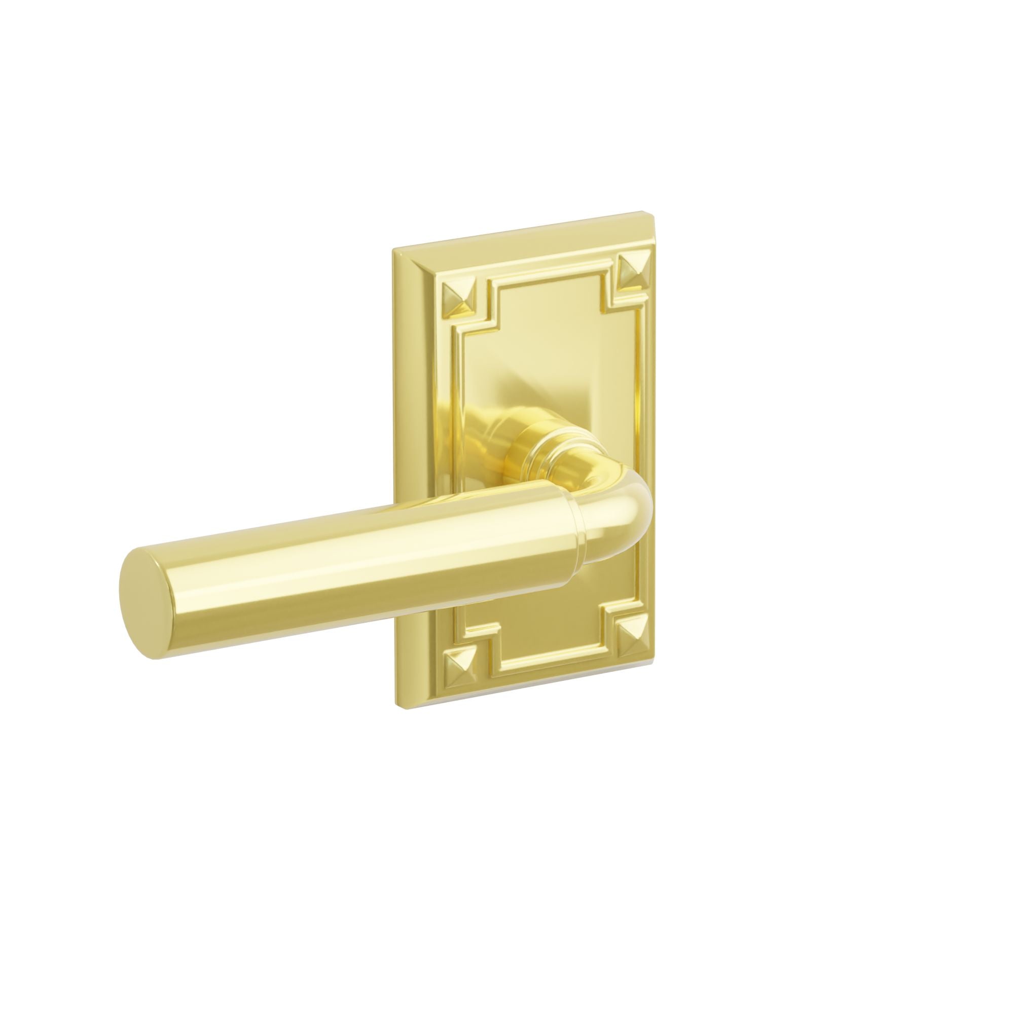 Emtek Concealed Fastener Manning Lever Set With Arts & Crafts Rosette