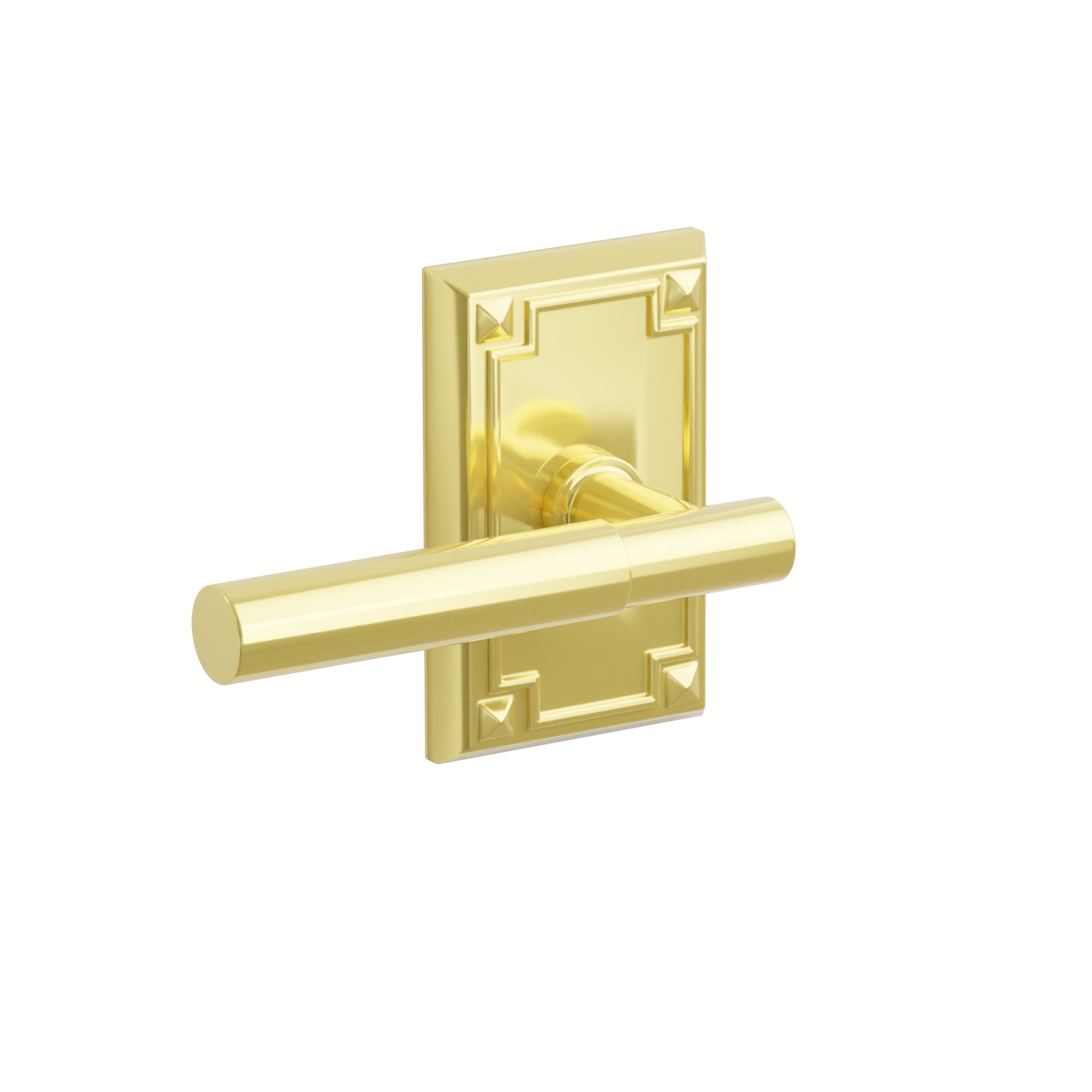 Emtek Manning Lever Set with Arts & Crafts Rosette