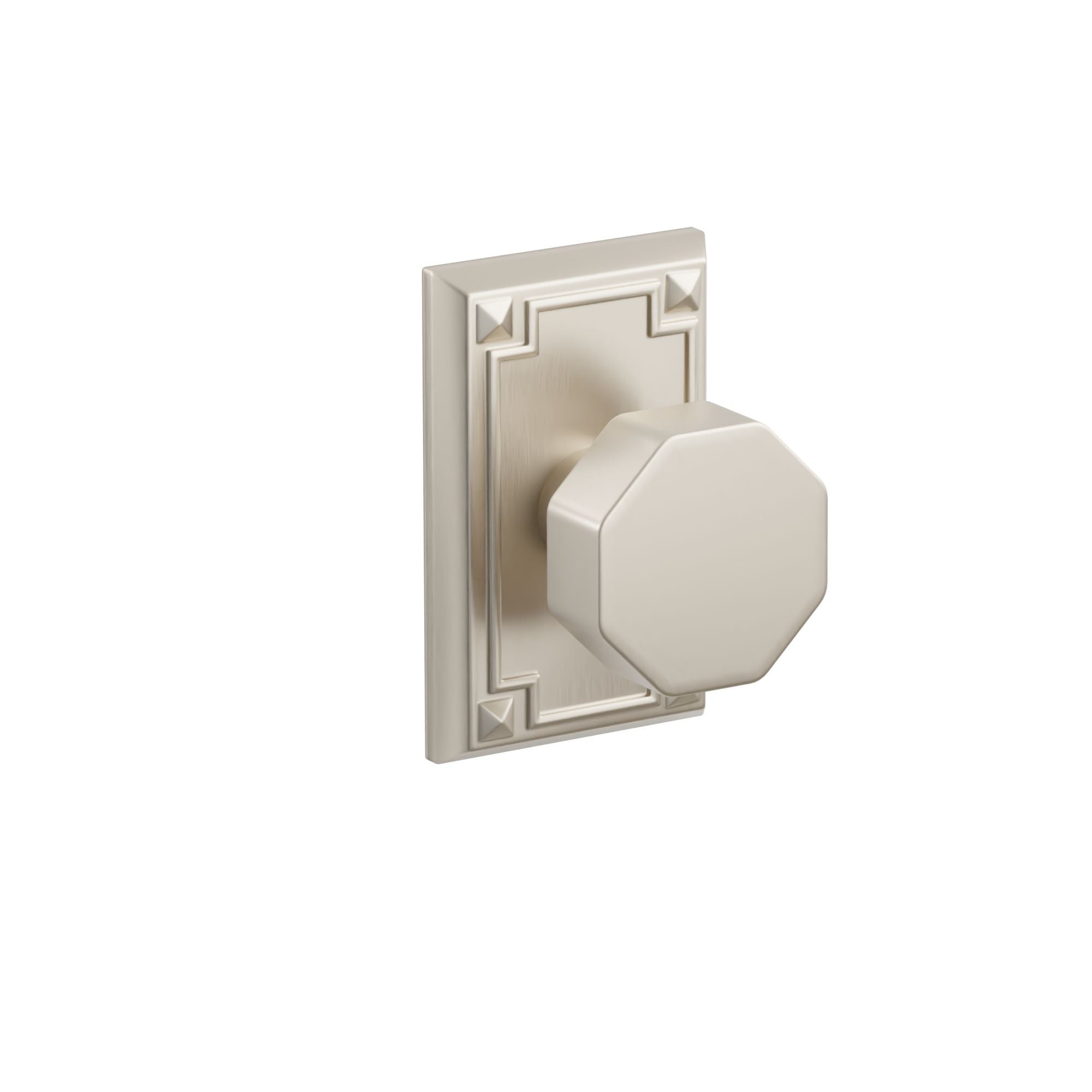 Emtek Concealed Fastener Octagon Knob Set With Arts & Crafts Rosette