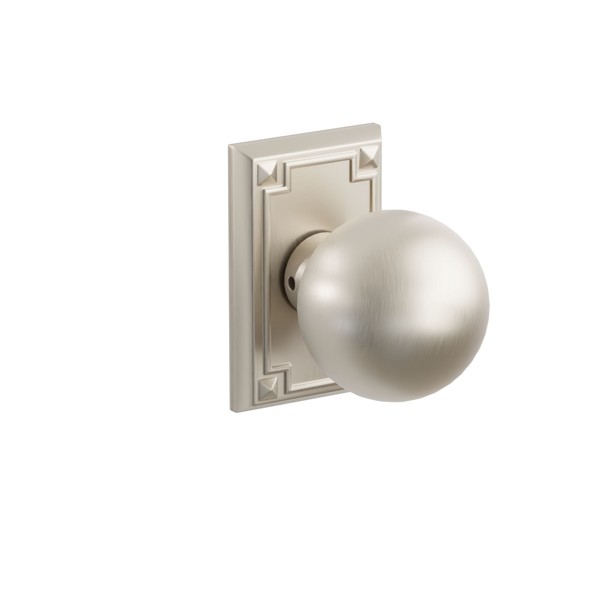 Emtek Concealed Fastener Orb Knob Set With Arts & Crafts Rosette