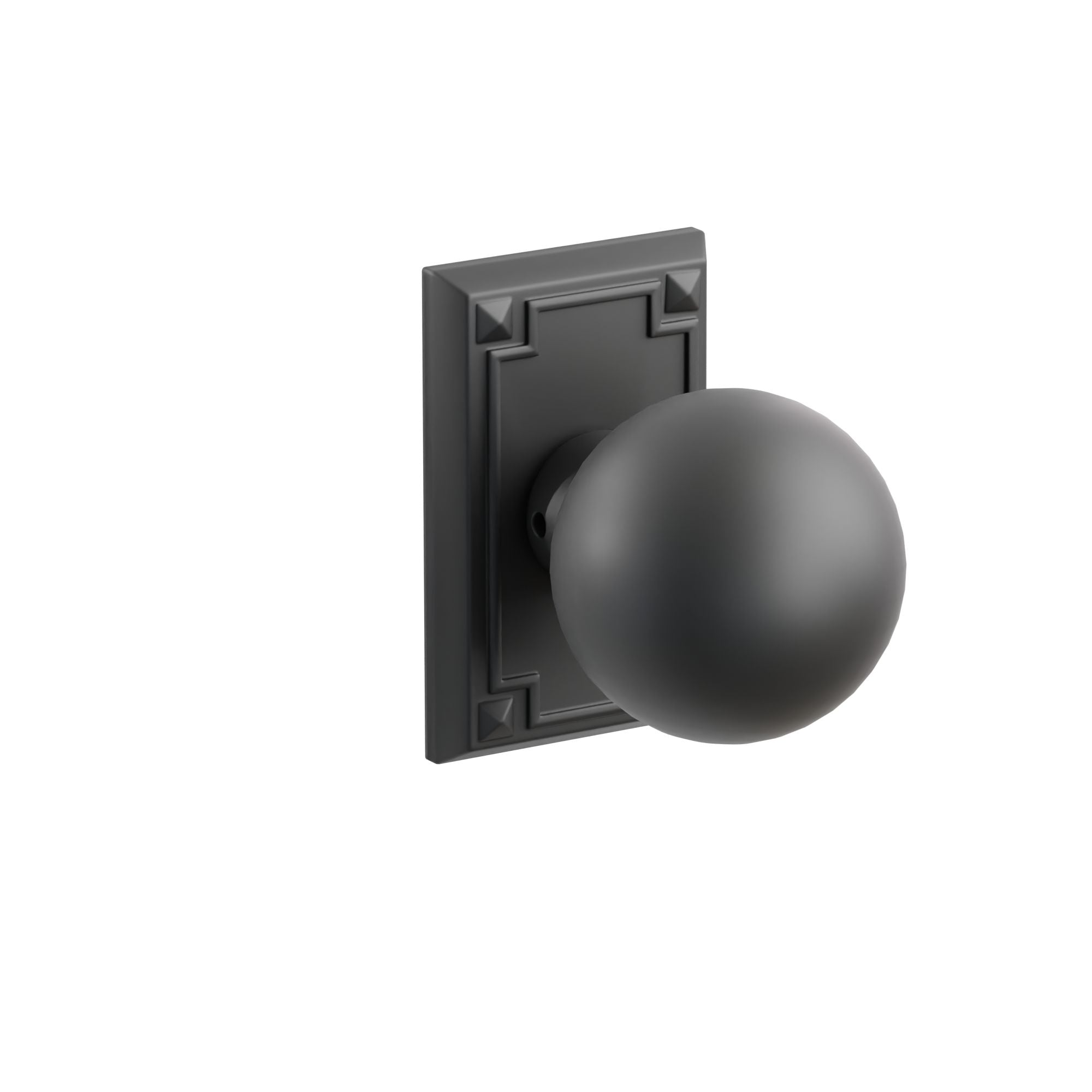 Emtek Concealed Fastener Orb Knob Set With Arts & Crafts Rosette