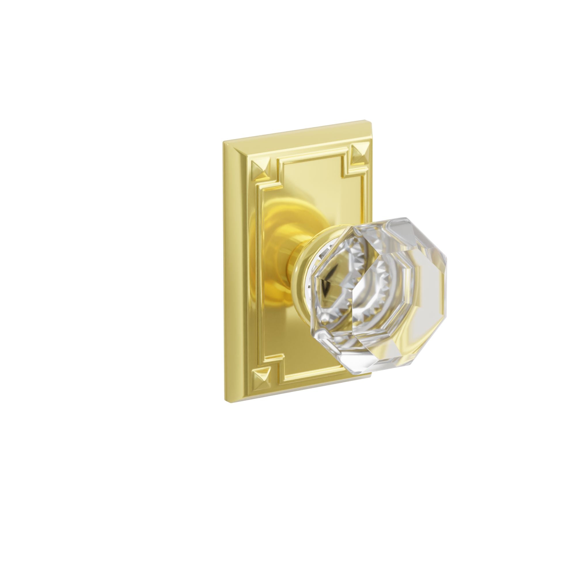 Emtek Old Town Knob Set with Arts & Crafts Rosette