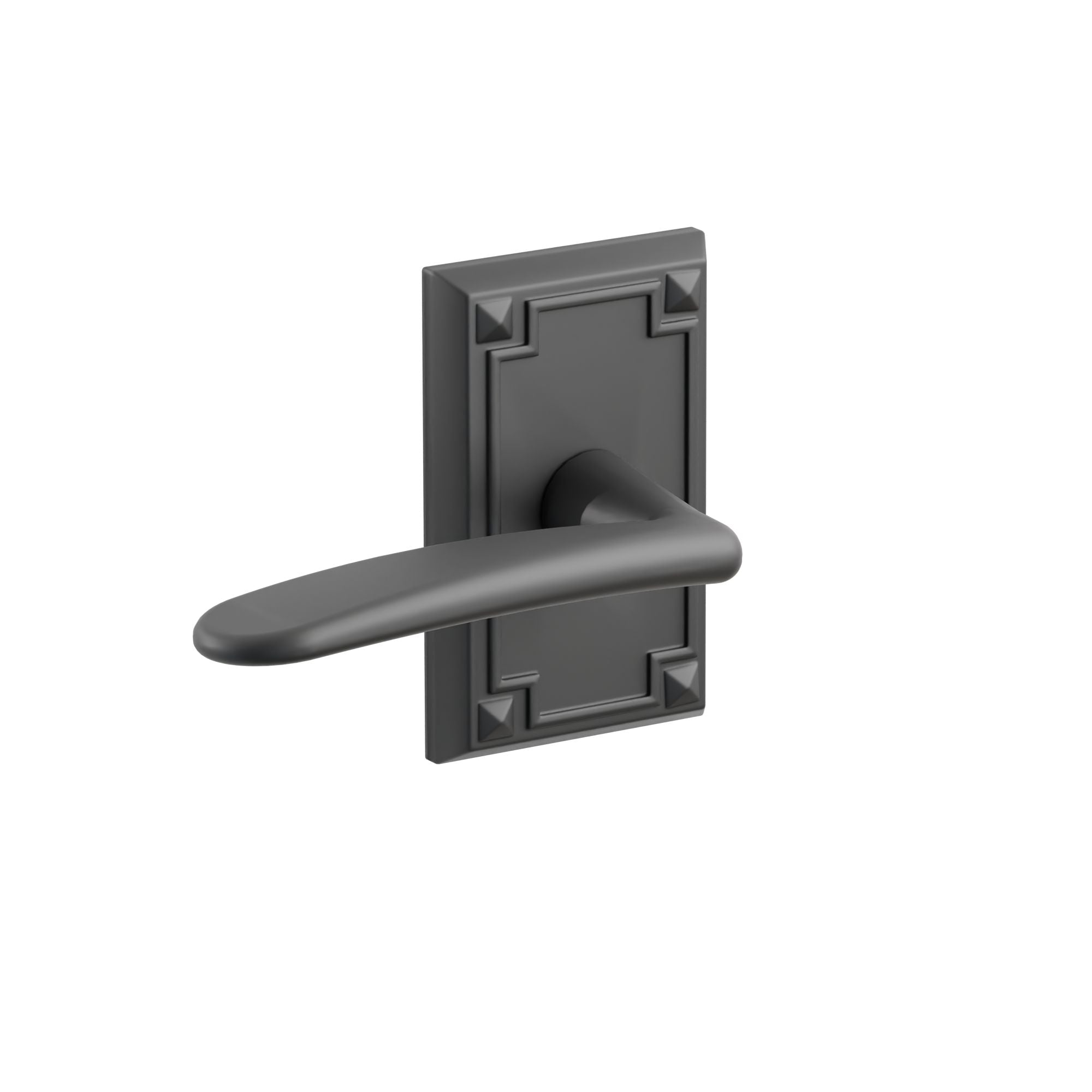 Emtek Concealed Fastener Poseidon Lever Set With Arts & Crafts Rosette