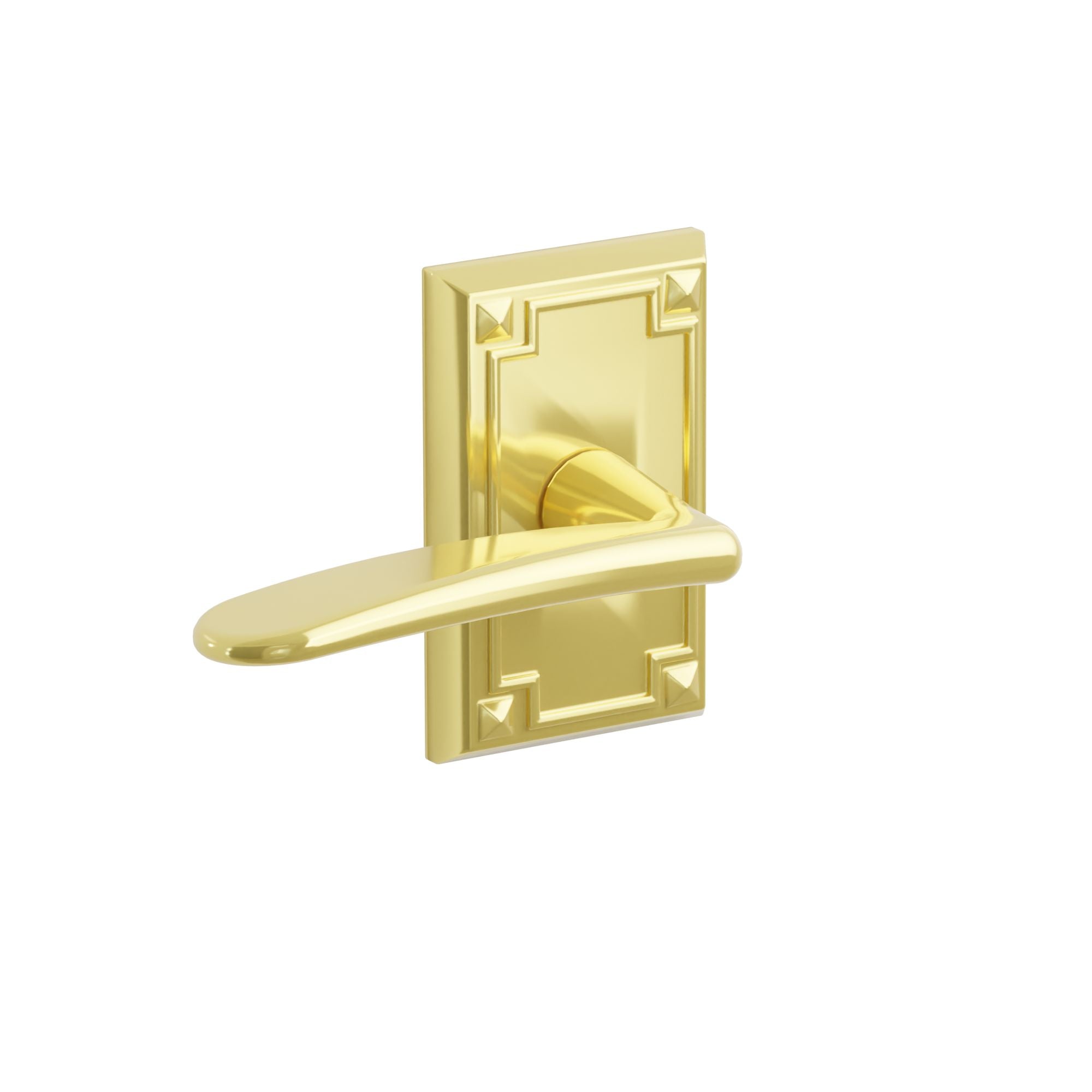 Emtek Concealed Fastener Poseidon Lever Set With Arts & Crafts Rosette