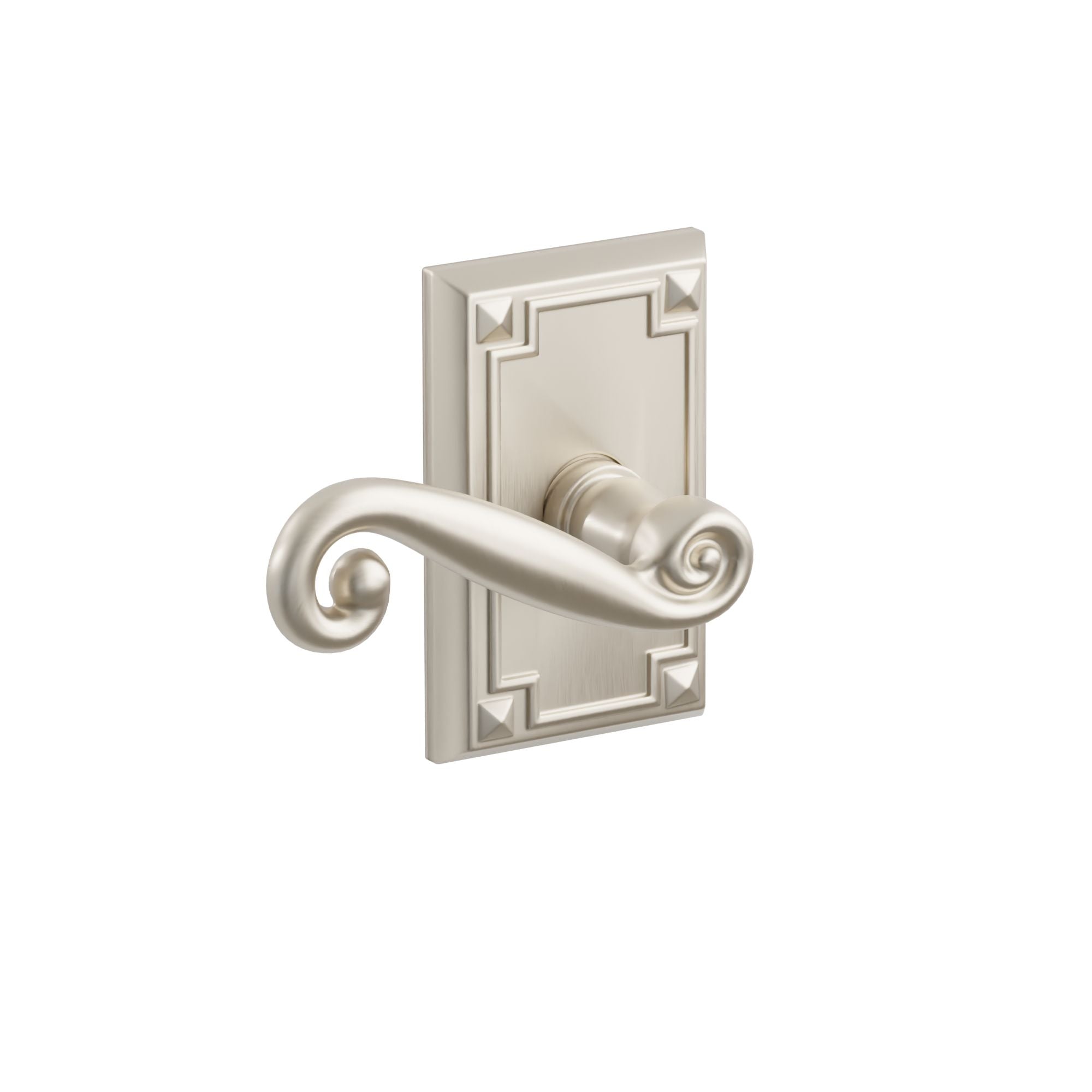 Emtek Rustic Lever Set with Arts & Crafts Rosette