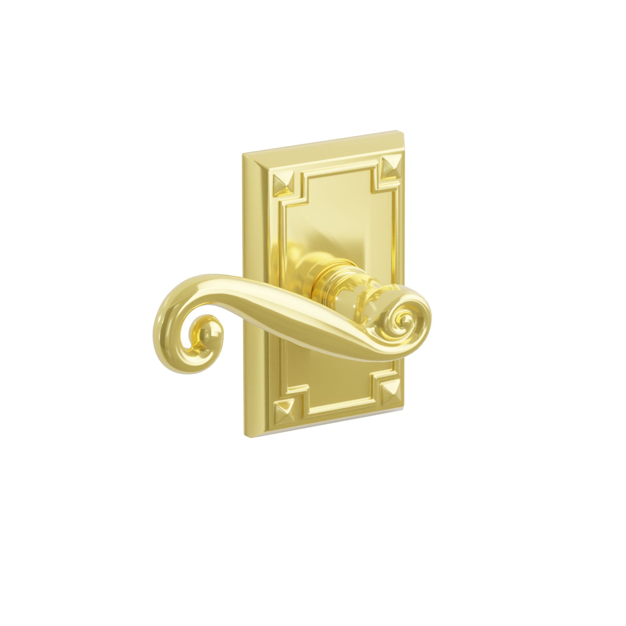 Emtek Concealed Fastener Rustic Lever Set With Arts & Crafts Rosette