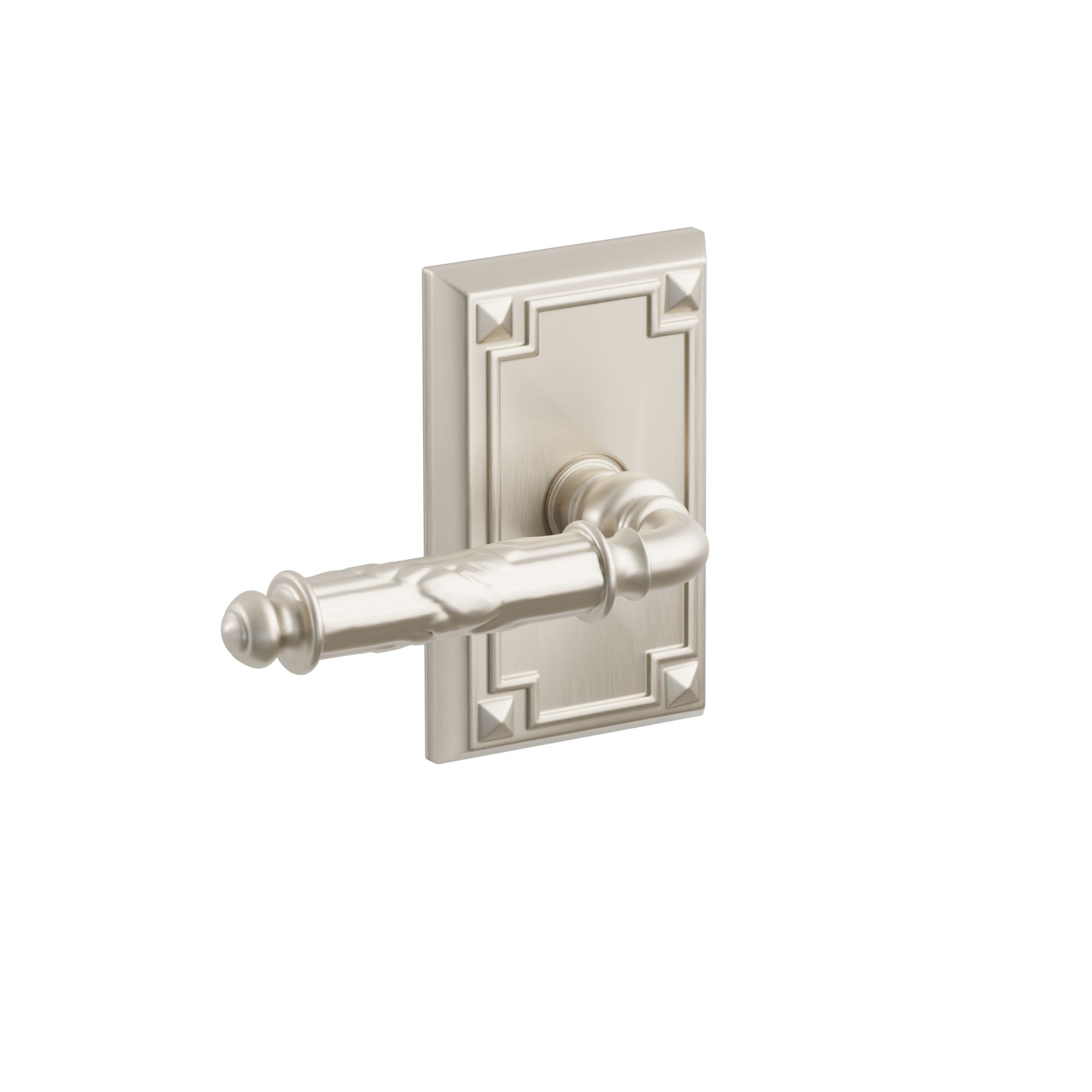 Emtek Concealed Fastener Ribbon & Reed Lever Set With Arts & Crafts Rosette