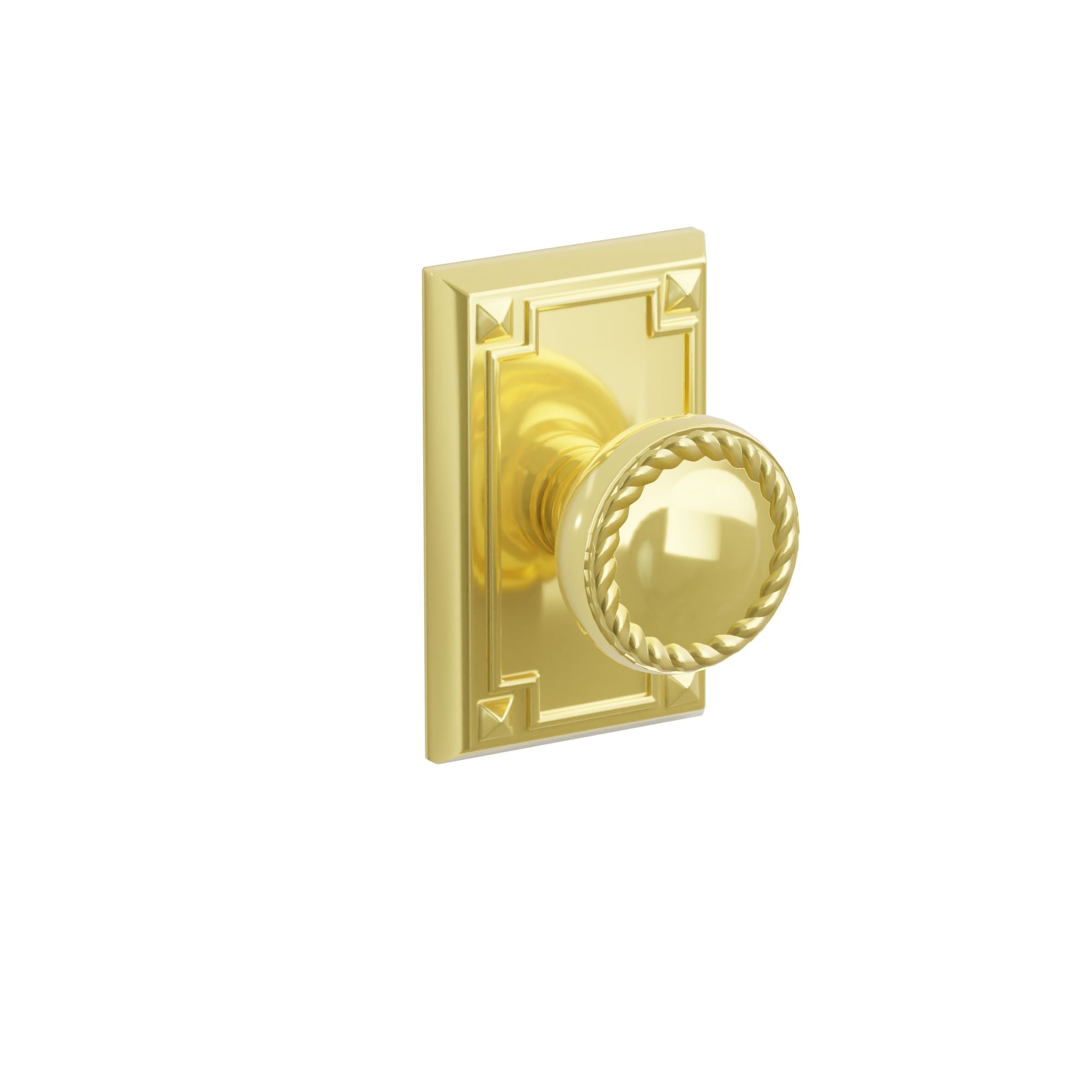 Emtek Rope Knob Set with Arts & Crafts Rosette