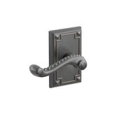 Emtek Concealed Fastener Rope Lever Set With Arts & Crafts Rosette