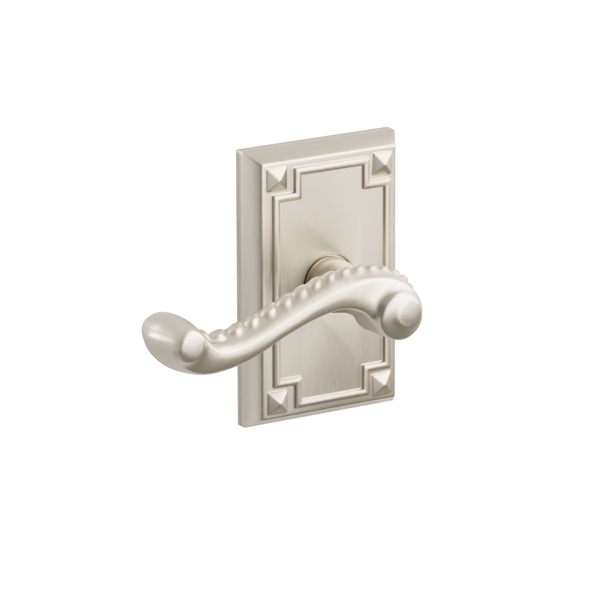 Emtek Concealed Fastener Rope Lever Set With Arts & Crafts Rosette