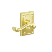 Emtek Ribbon & Reed Lever Set with Arts & Crafts Rosette