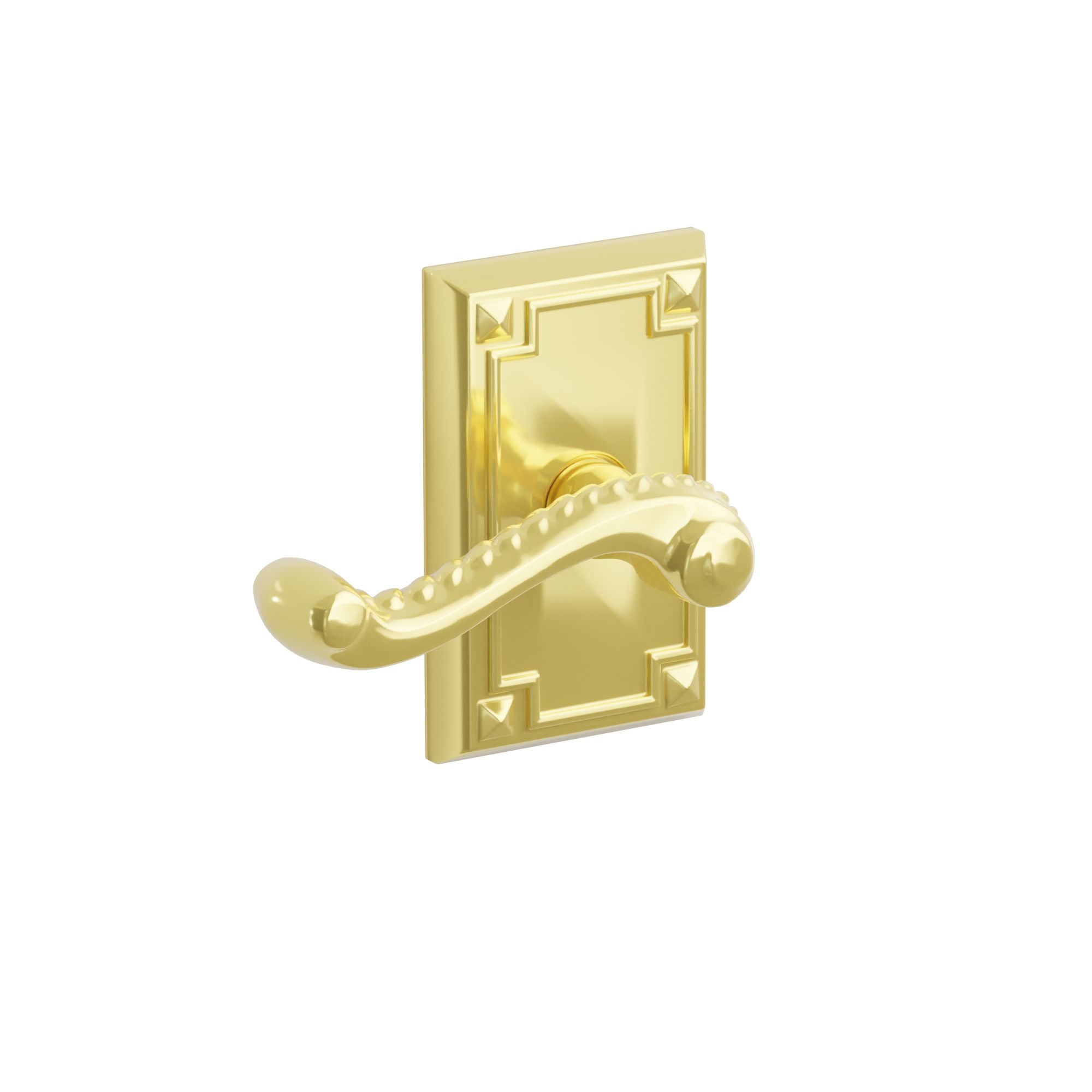 Emtek Concealed Fastener Rope Lever Set With Arts & Crafts Rosette