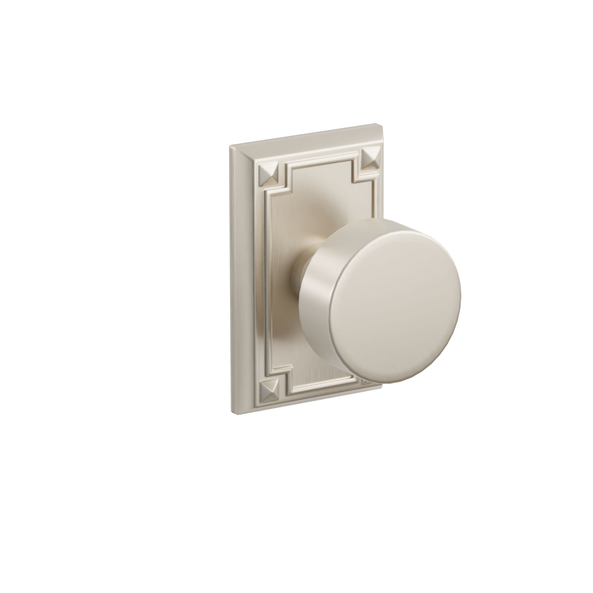 Emtek Concealed Fastener Round Knob Set With Arts & Crafts Rosette