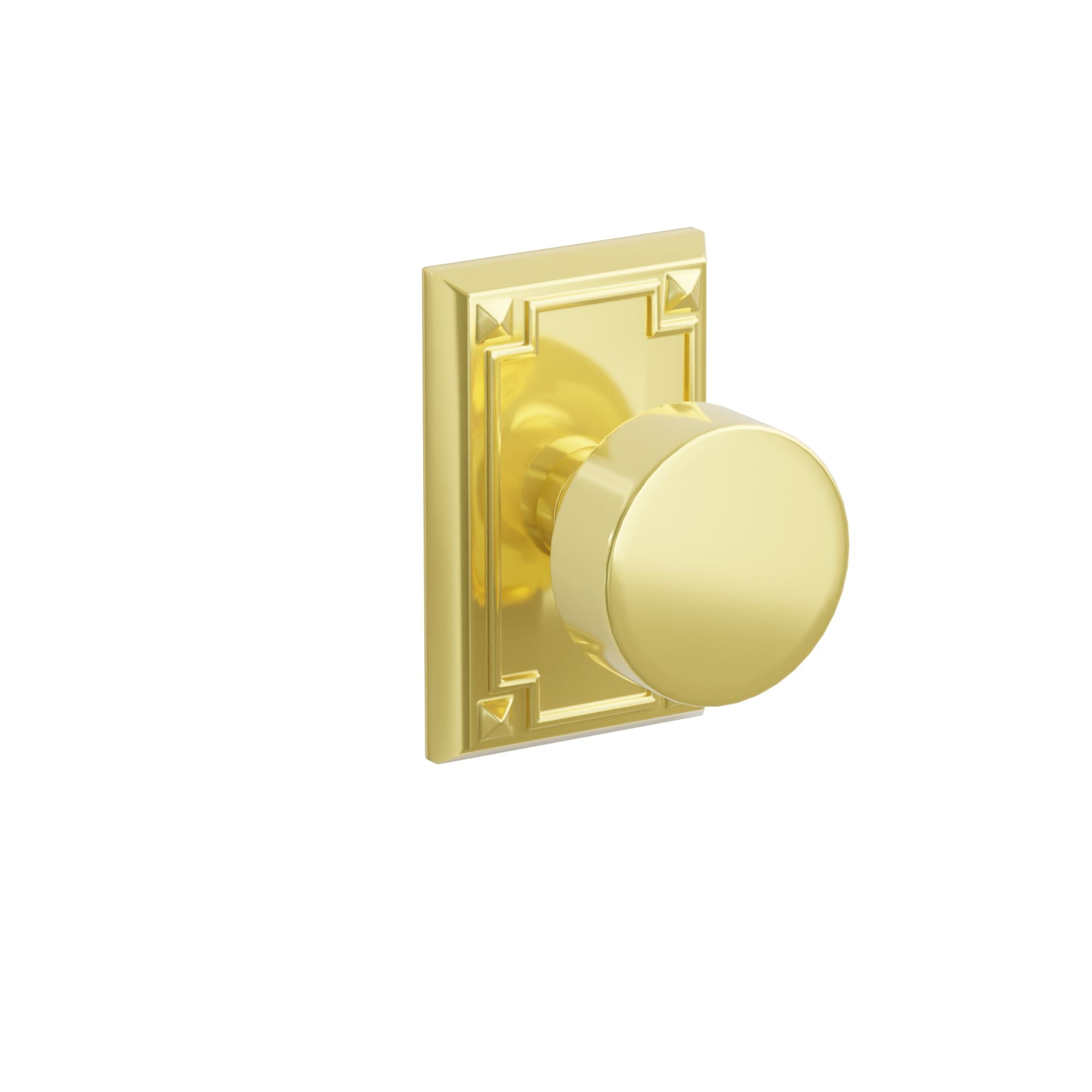 Emtek Concealed Fastener Round Knob Set With Arts & Crafts Rosette