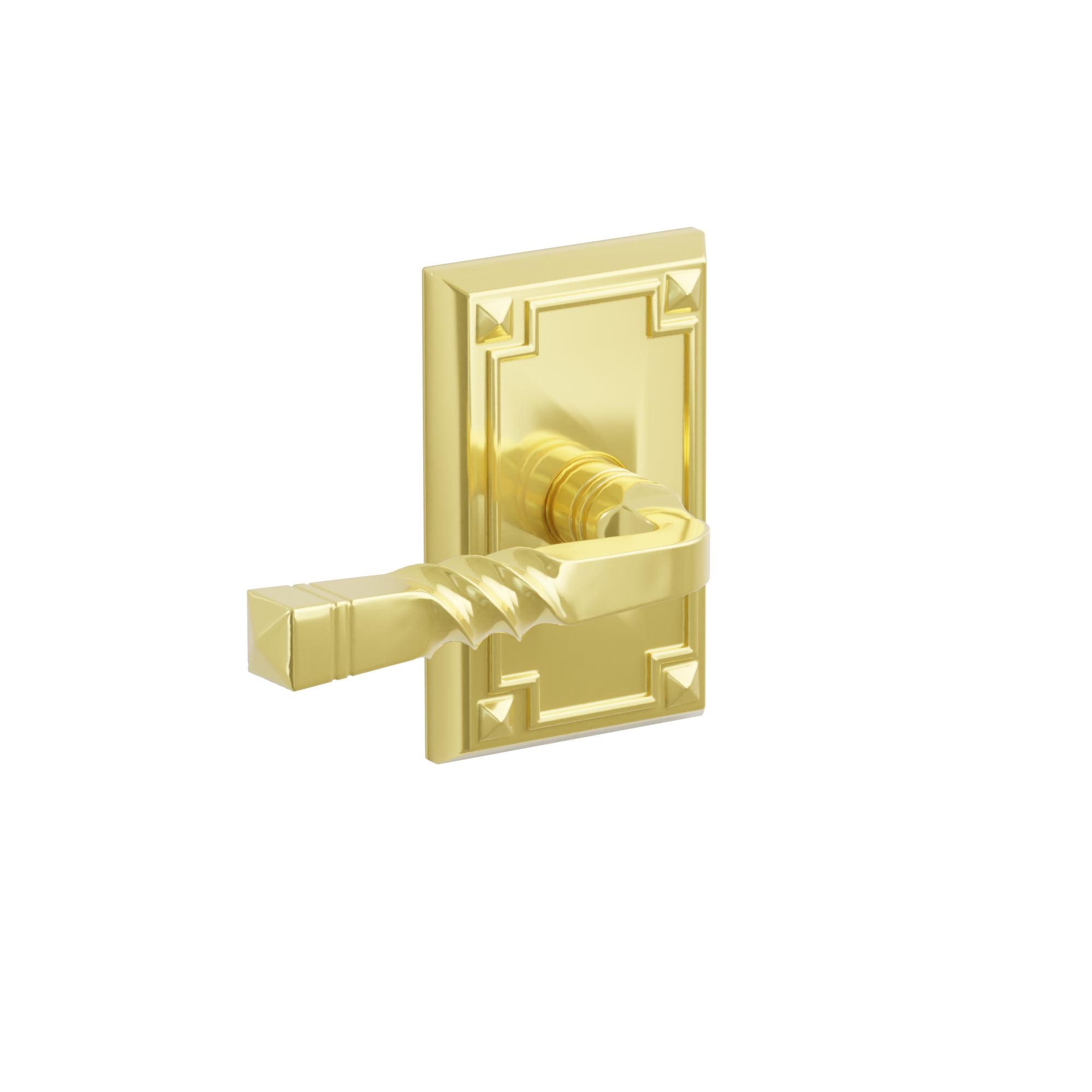 Emtek Concealed Fastener Santa Fe Lever Set With Arts & Crafts Rosette