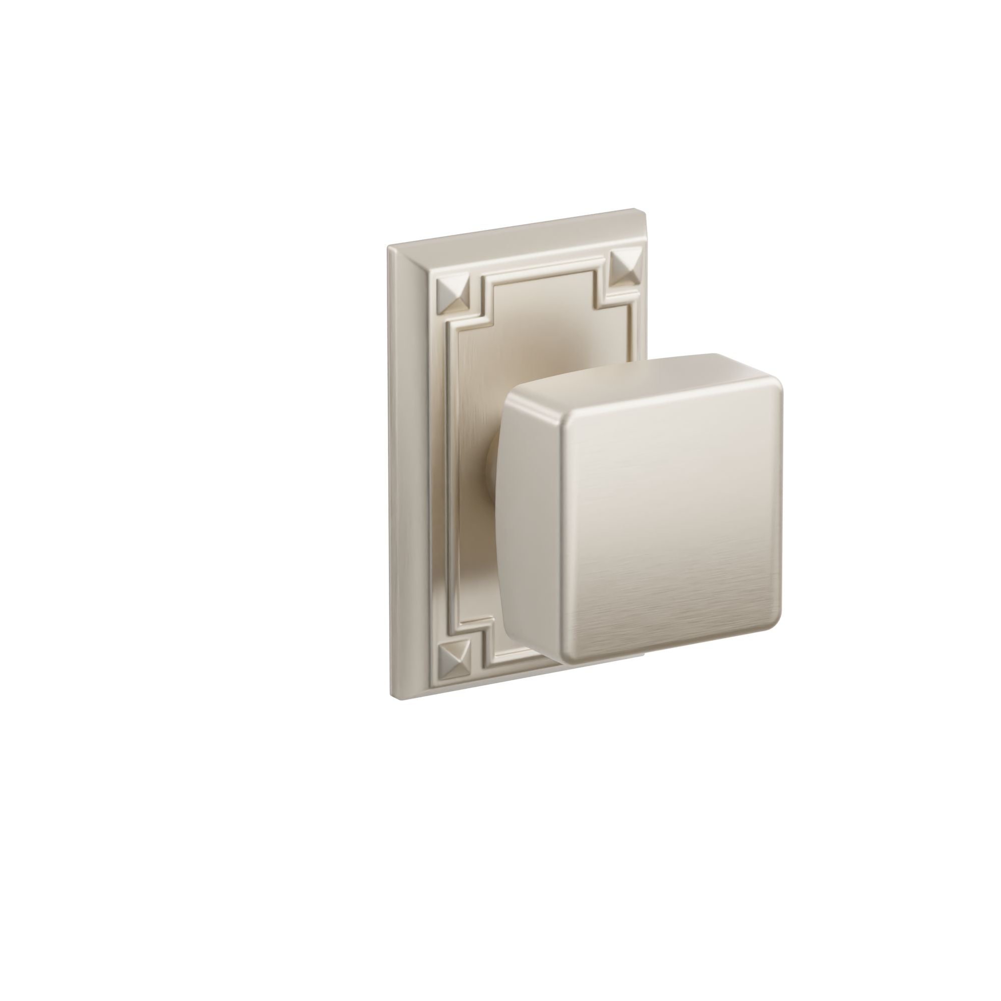 Emtek Concealed Fastener Square Knob Set With Arts & Crafts Rosette