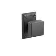 Emtek Concealed Fastener Square Knob Set With Arts & Crafts Rosette