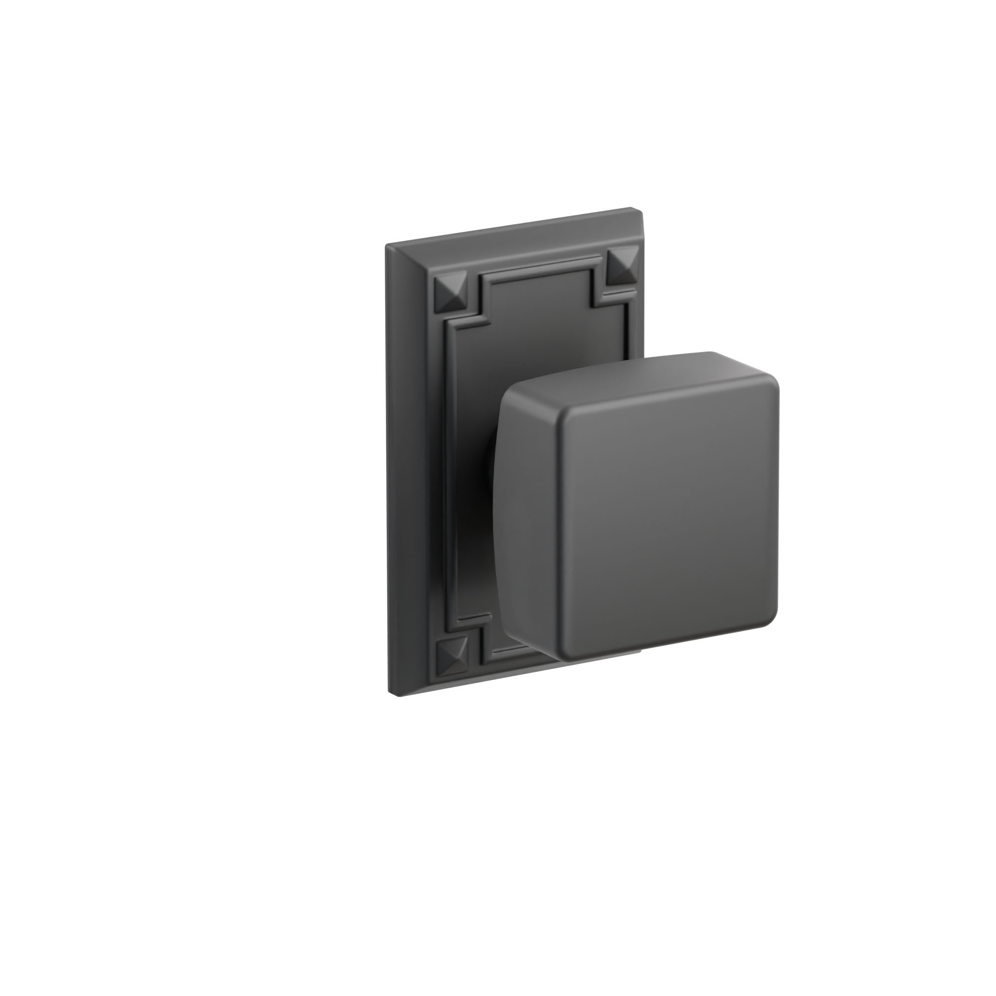 Emtek Concealed Fastener Square Knob Set With Arts & Crafts Rosette