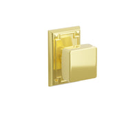 Emtek Square Knob Set with Arts & Crafts Rosette