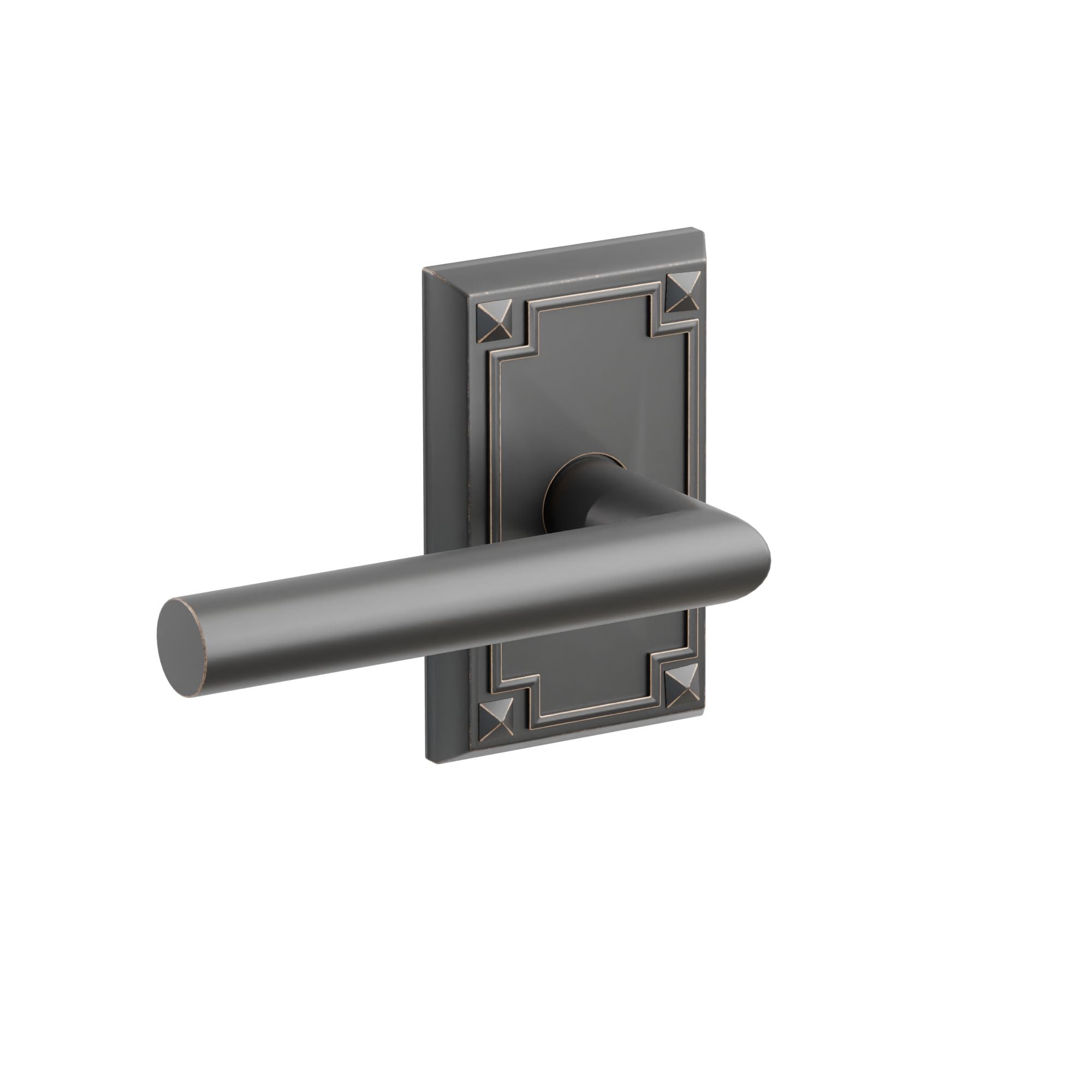 Emtek Concealed Fastener Stuttgart Lever Set With Arts & Crafts Rosette