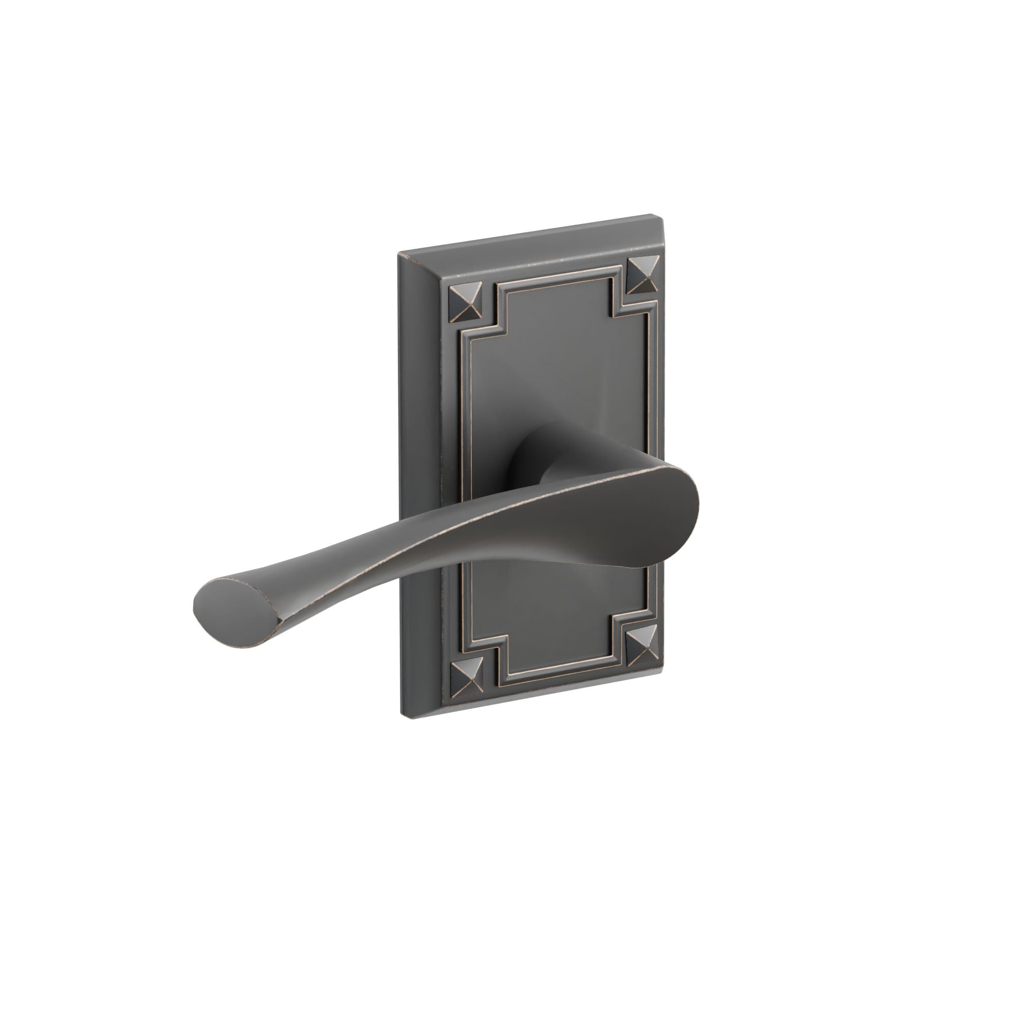 Emtek Stuttgart Lever Set with Arts & Crafts Rosette