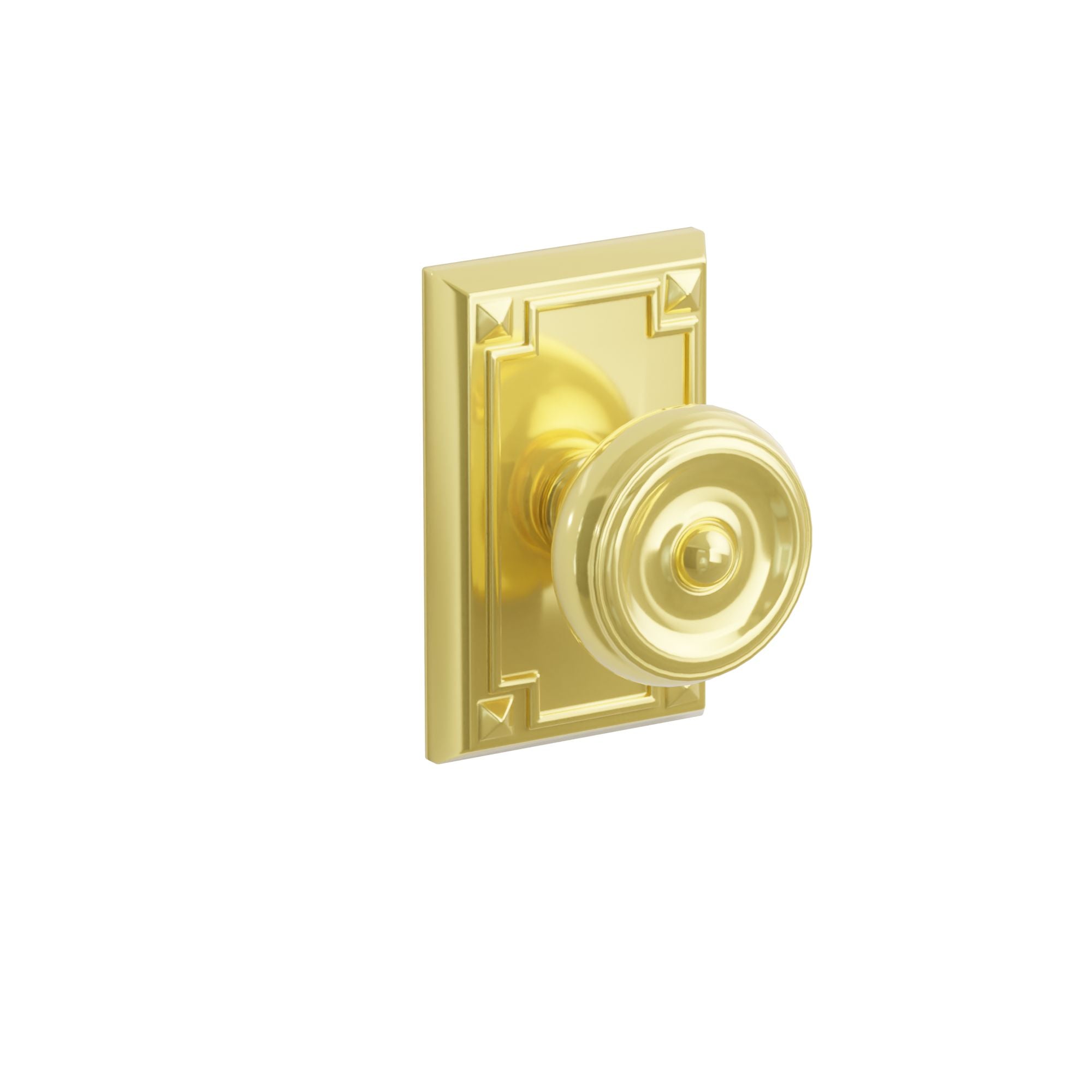 Emtek Waverly Knob Set with Arts & Crafts Rosette