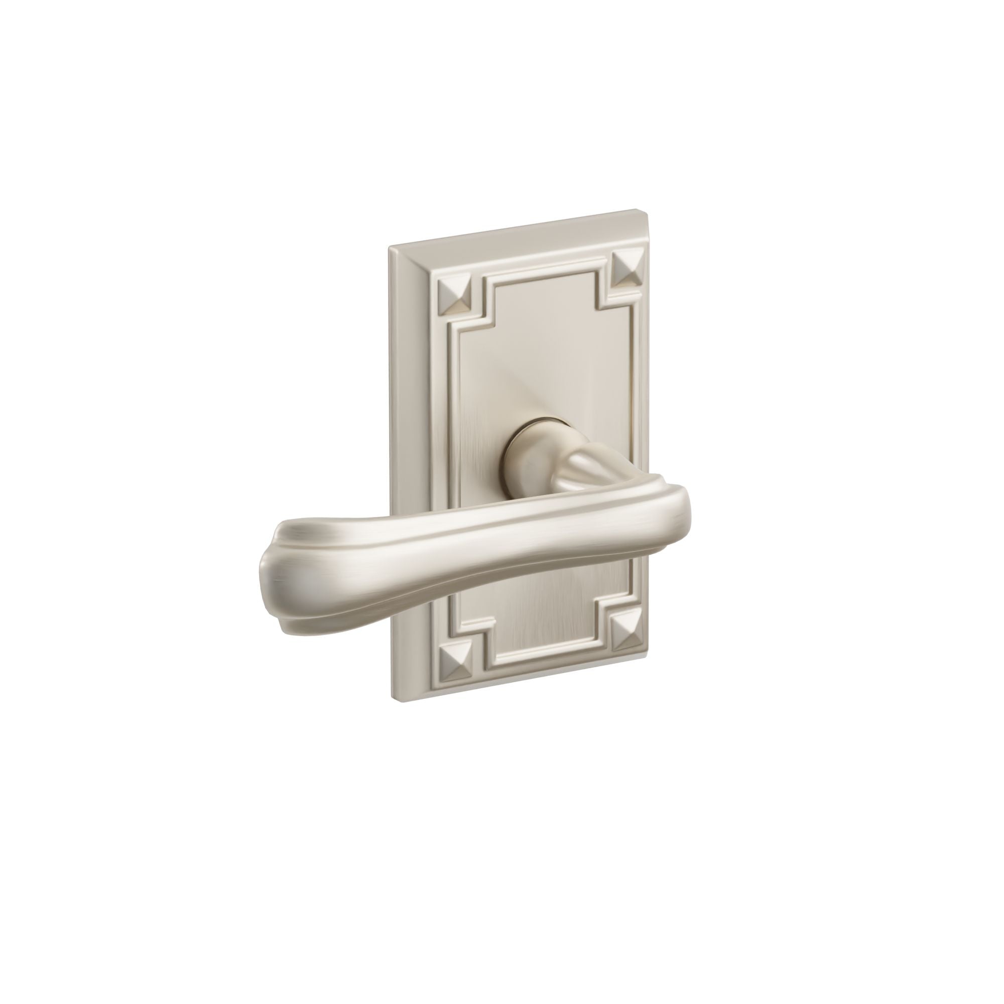 Emtek Triton Lever Set with Arts & Crafts Rosette