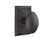 Emtek Hammered Egg Knob Set with Arts & Crafts Rosette