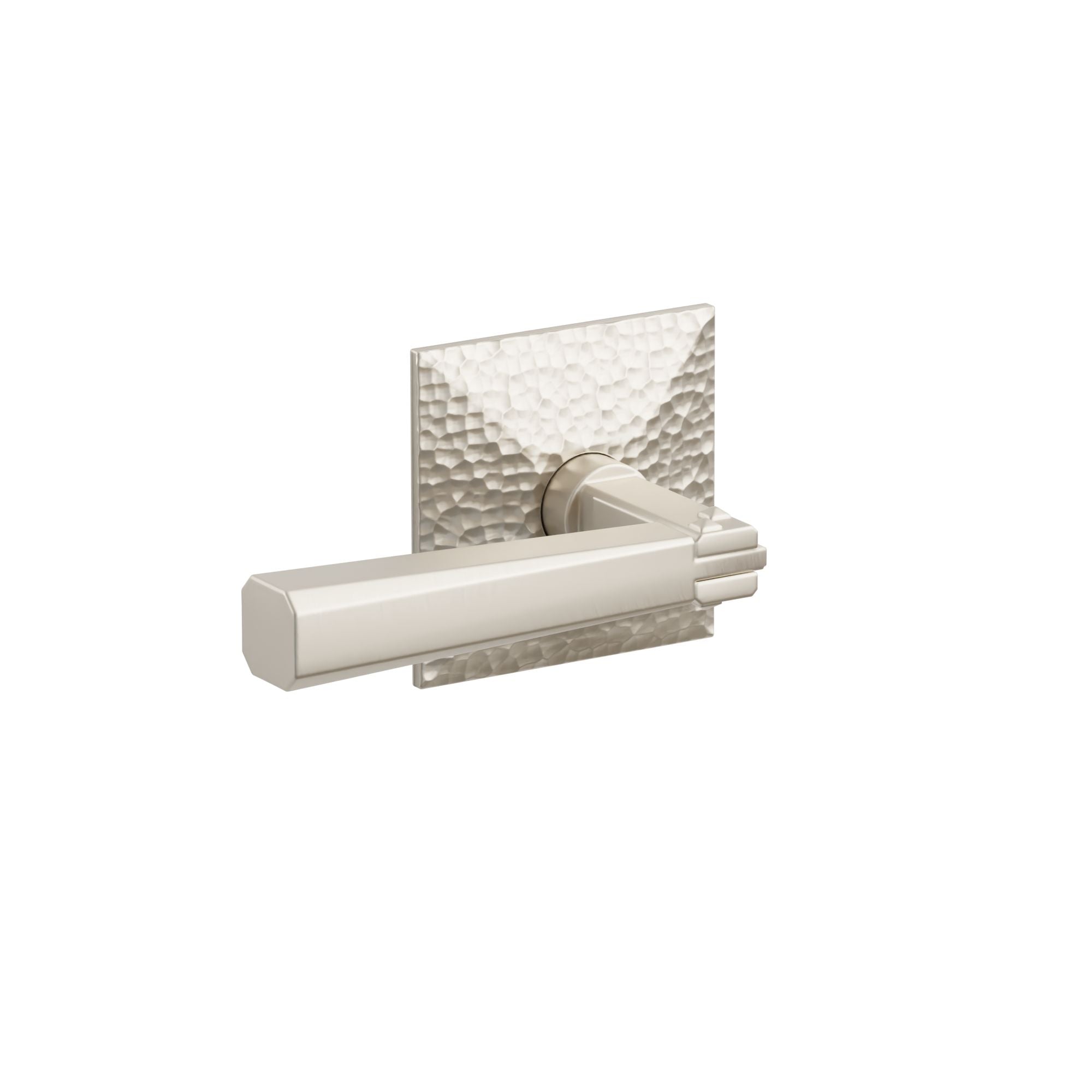 Emtek Arts & Crafts Lever Set with Hammered Rosette