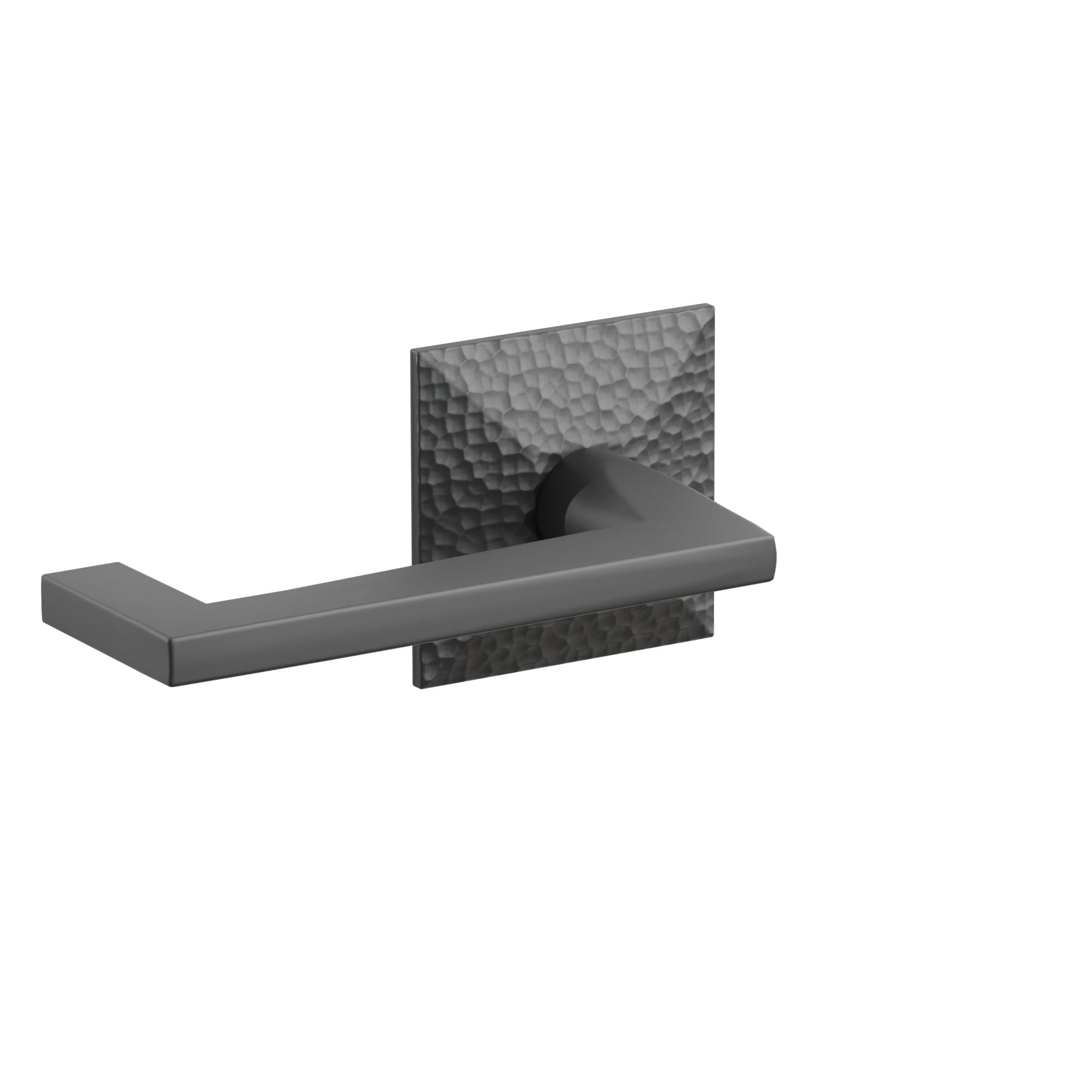 Emtek Concealed Fastener Argos Lever Set With Hammered Rosette