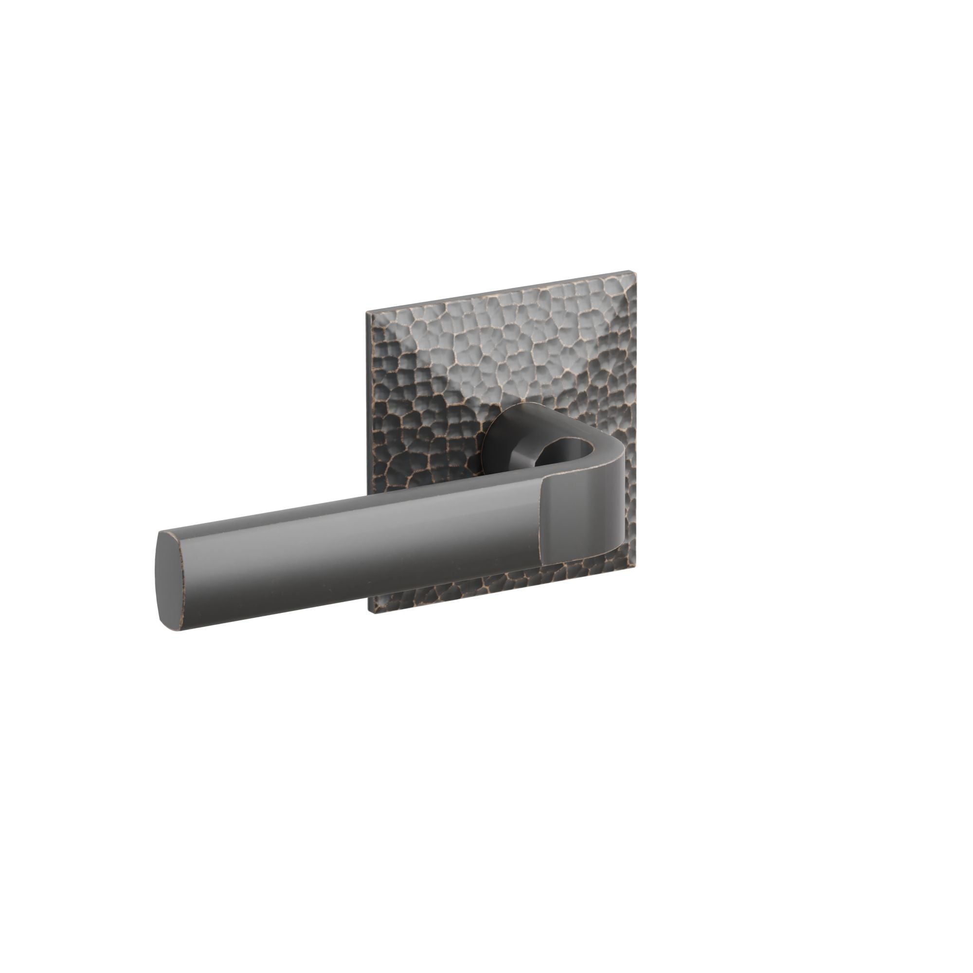 Emtek Aston Lever Set with Hammered Rosette