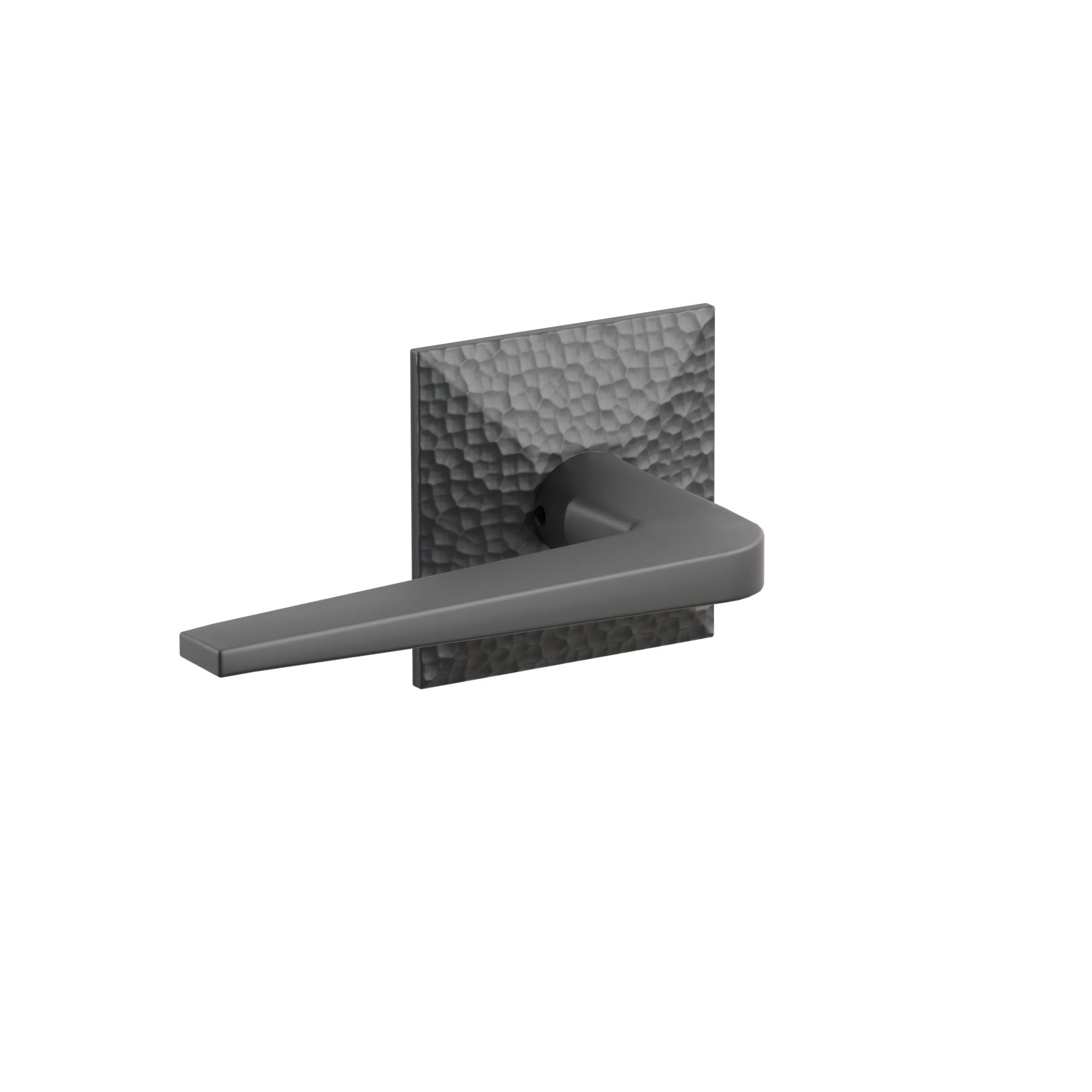 Emtek Concealed Fastener Athena Lever Set With Hammered Rosette