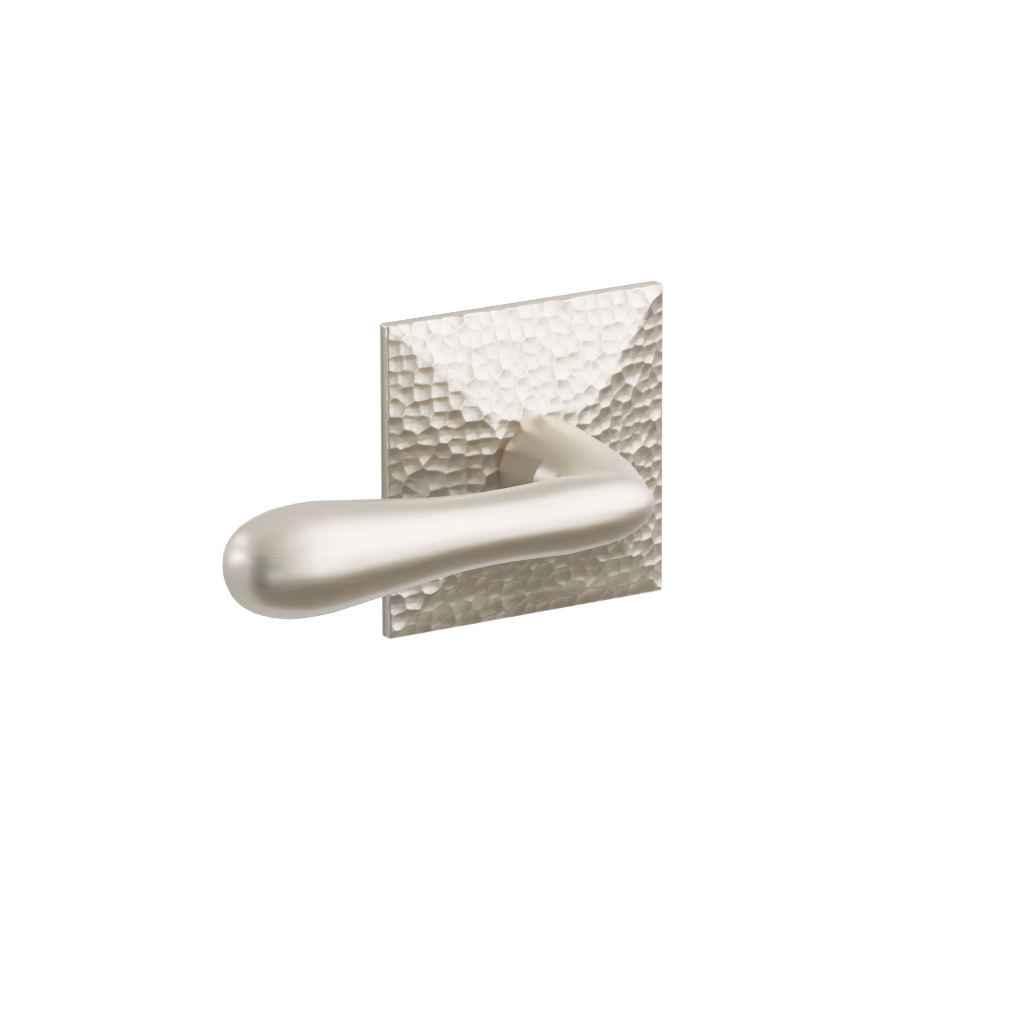 Emtek Concealed Fastener Basel Lever Set With Hammered Rosette