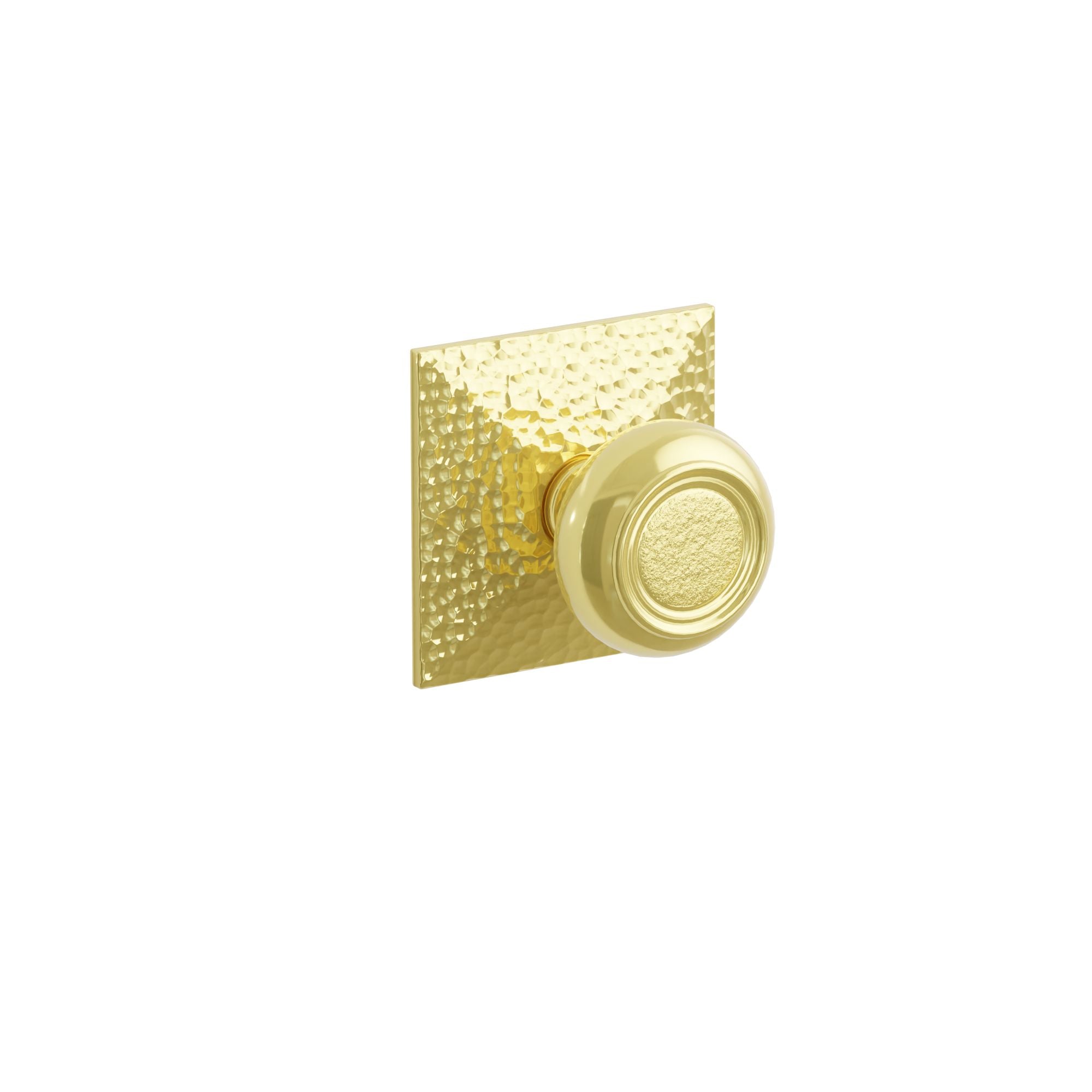 Emtek Concealed Fastener Belmont Knob Set With Hammered Rosette