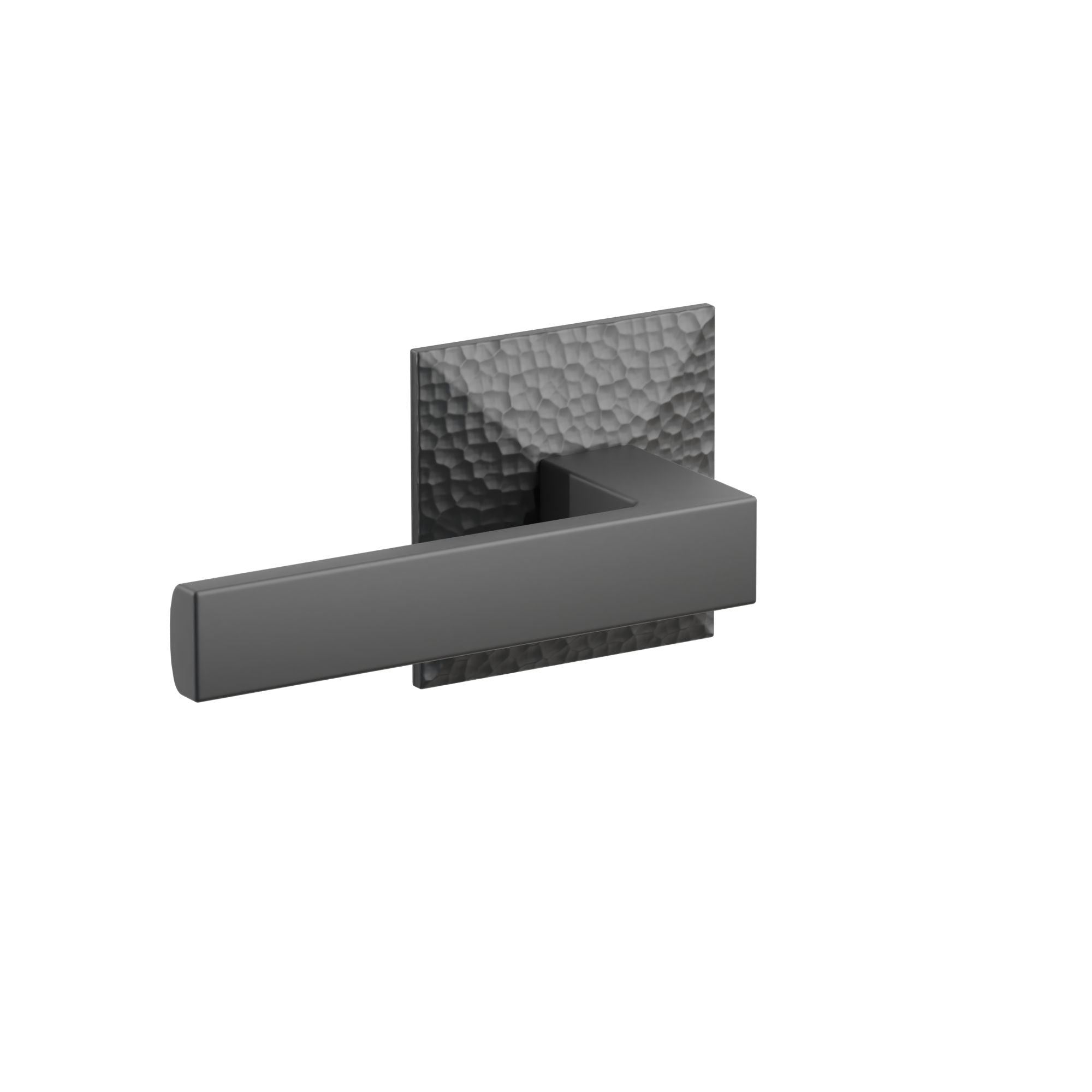 Emtek Concealed Fastener Dumont Lever Set With Hammered Rosette