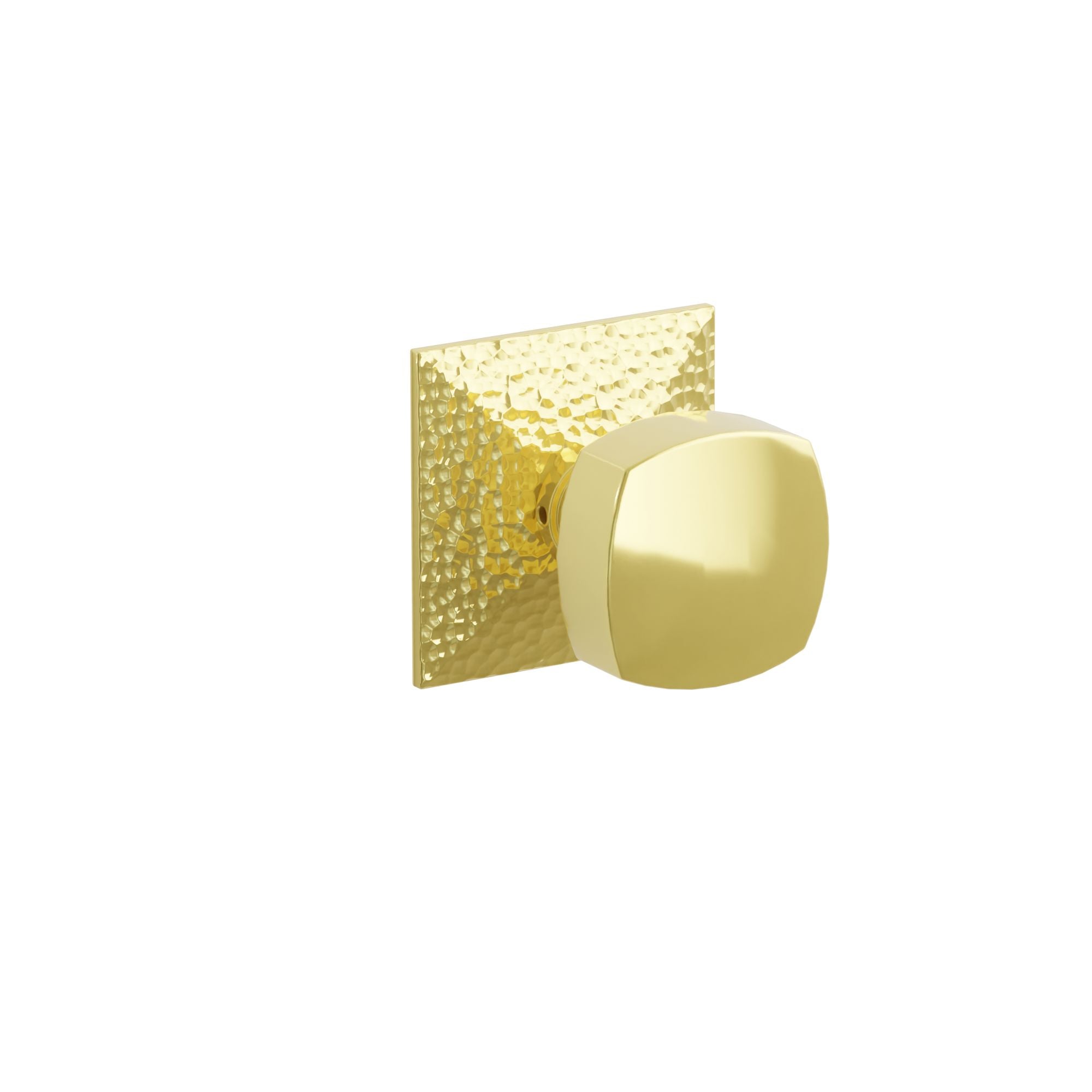 Emtek Concealed Fastener Freestone Knob Set With Hammered Rosette