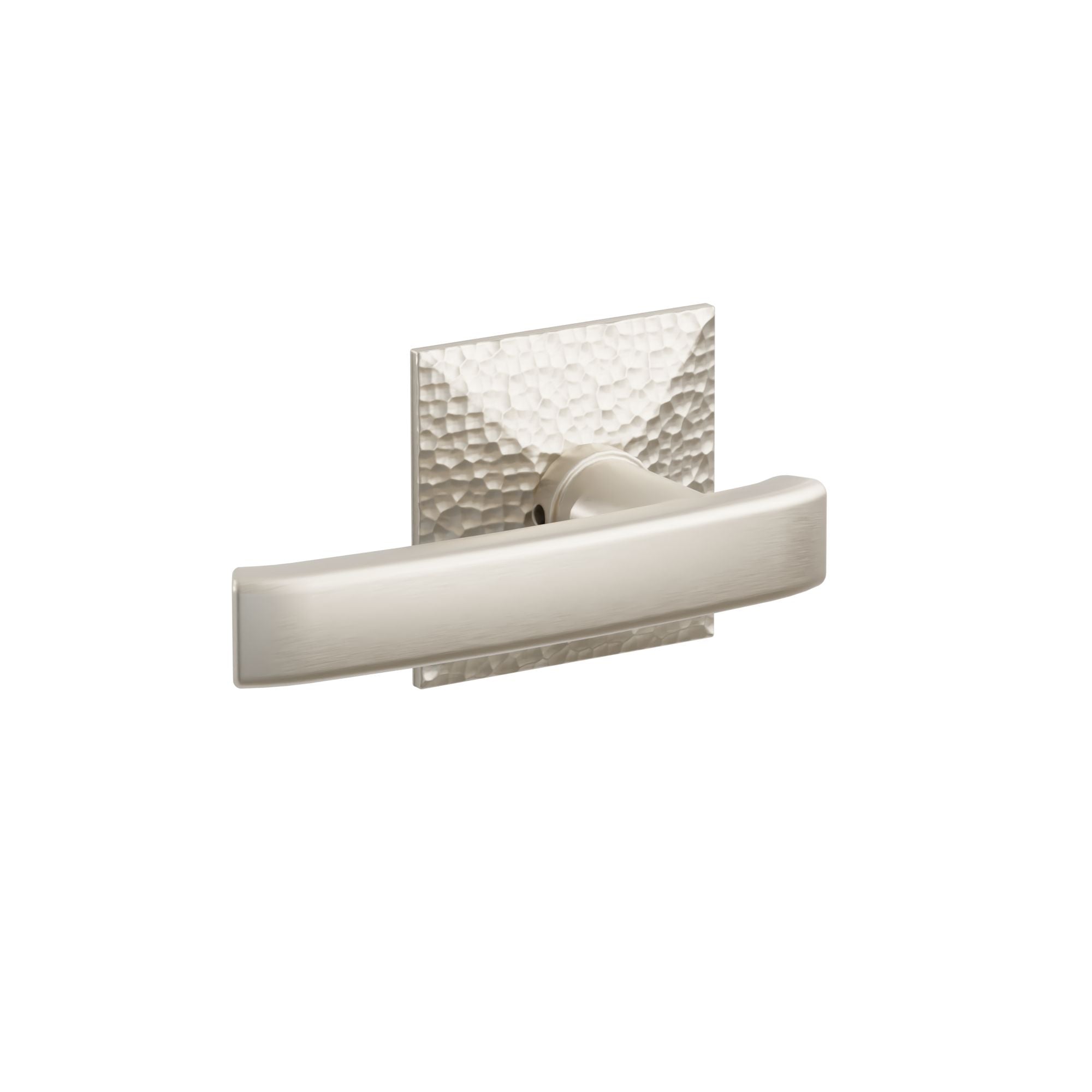 Emtek Concealed Fastener Geneva Lever Set With Hammered Rosette