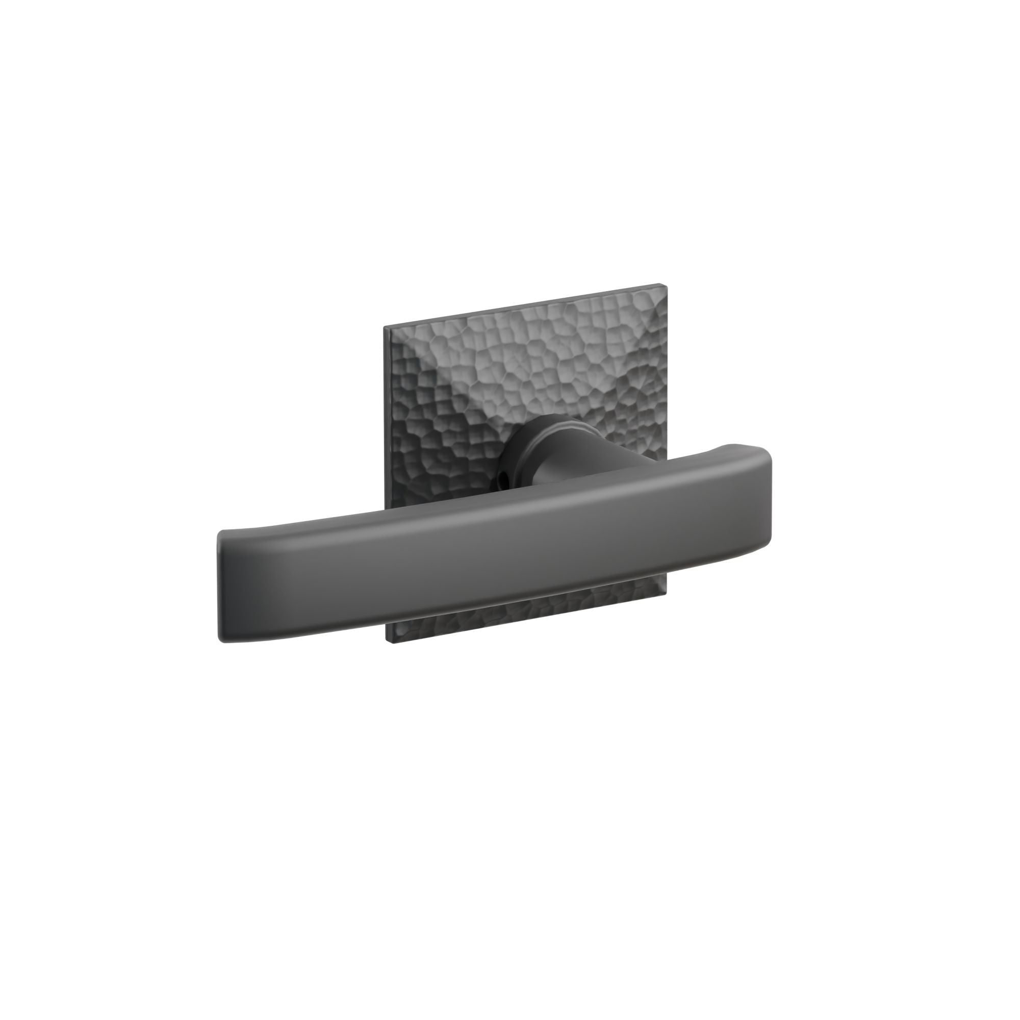 Emtek Concealed Fastener Geneva Lever Set With Hammered Rosette