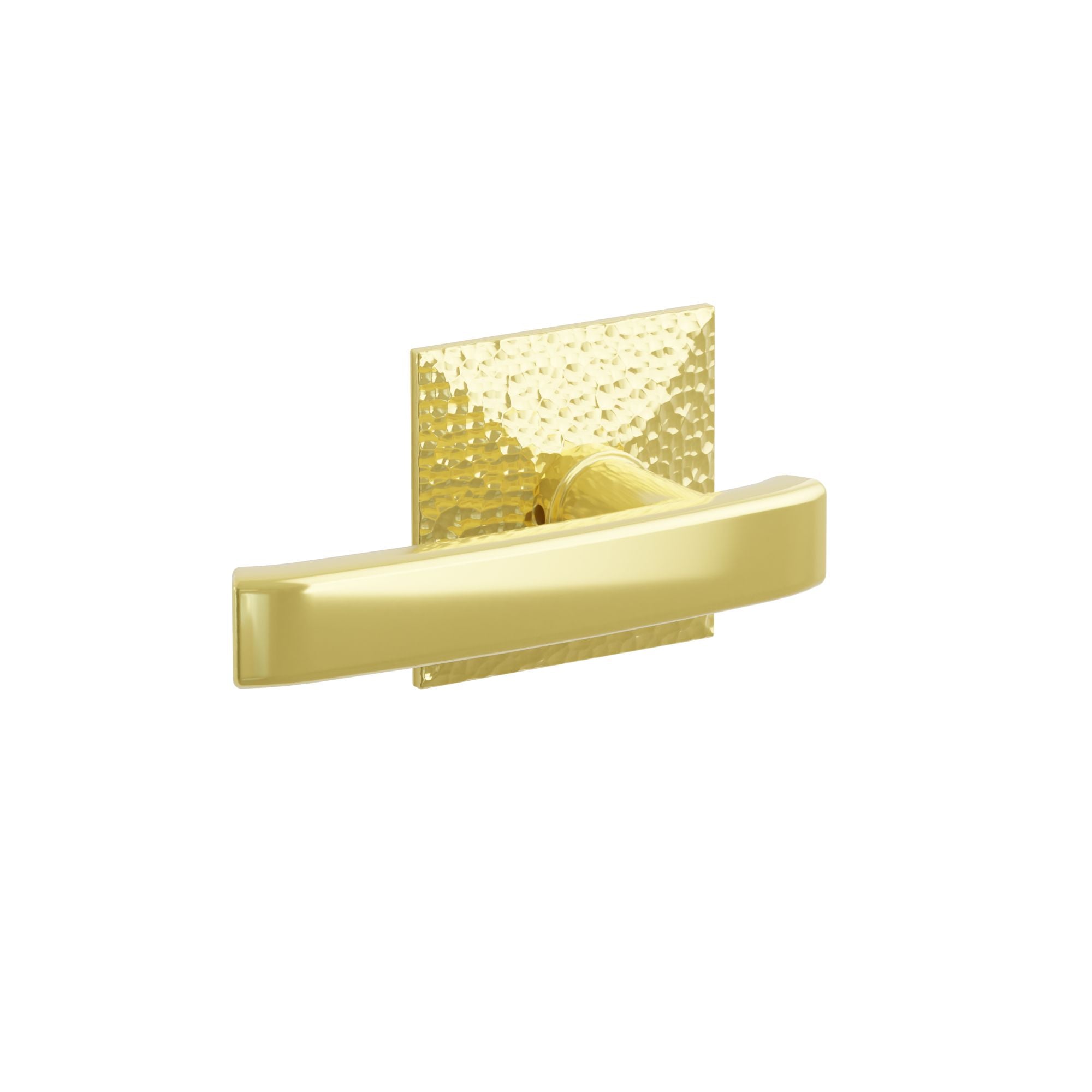 Emtek Freestone Lever Set with Hammered Rosette