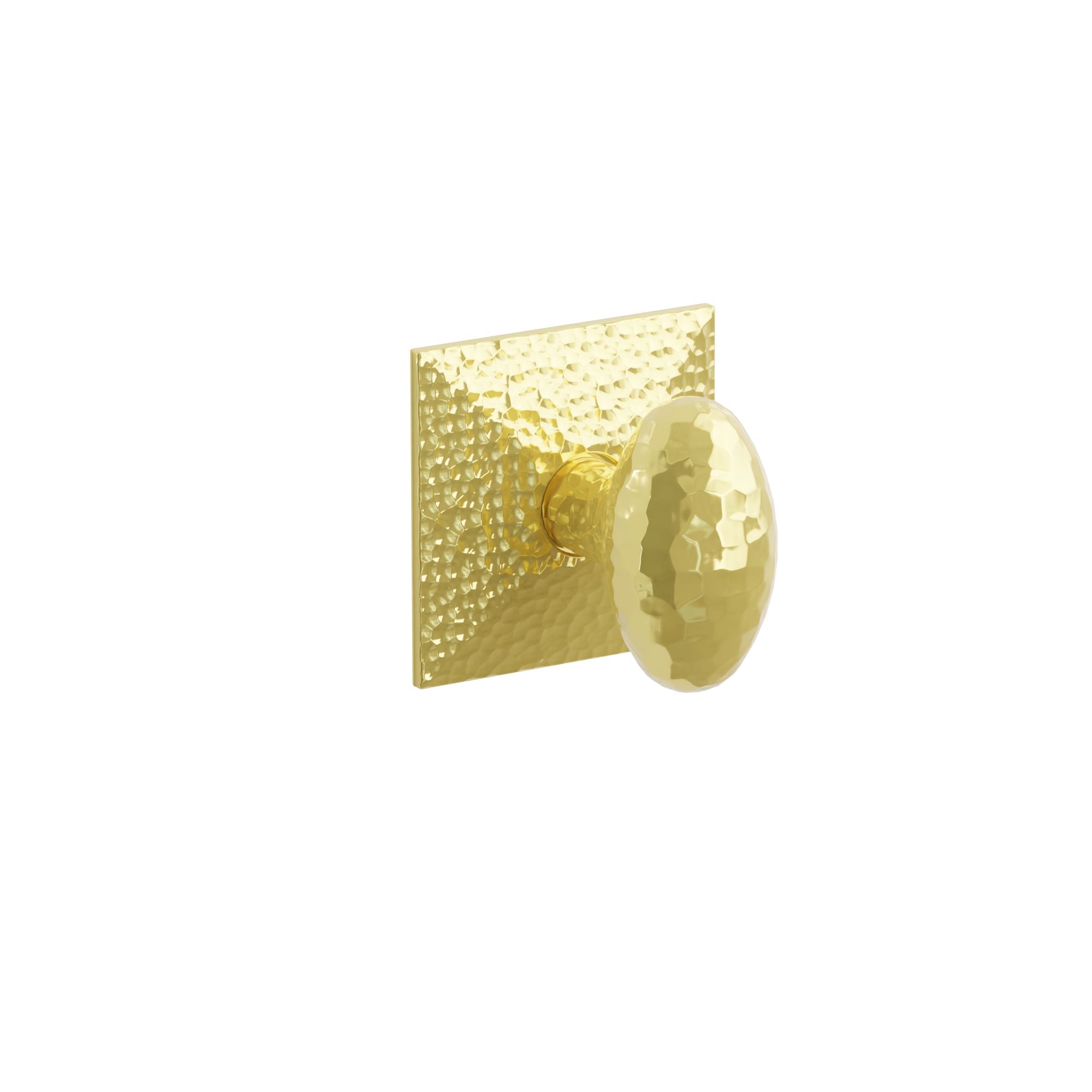 Emtek Hammered Egg Knob Set with Hammered Rosette