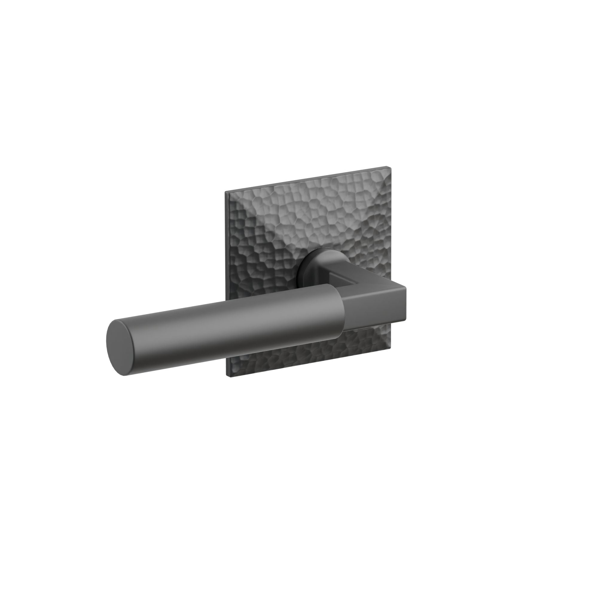 Emtek Concealed Fastener Hercules Lever Set With Hammered Rosette