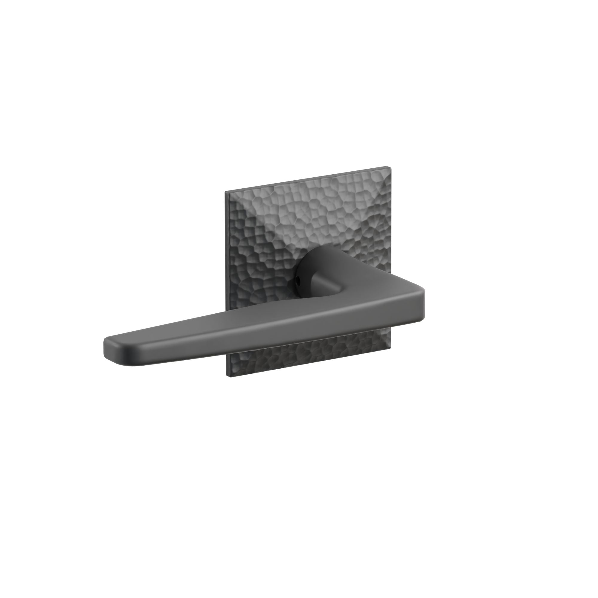 Emtek Concealed Fastener Hermes Lever Set With Hammered Rosette