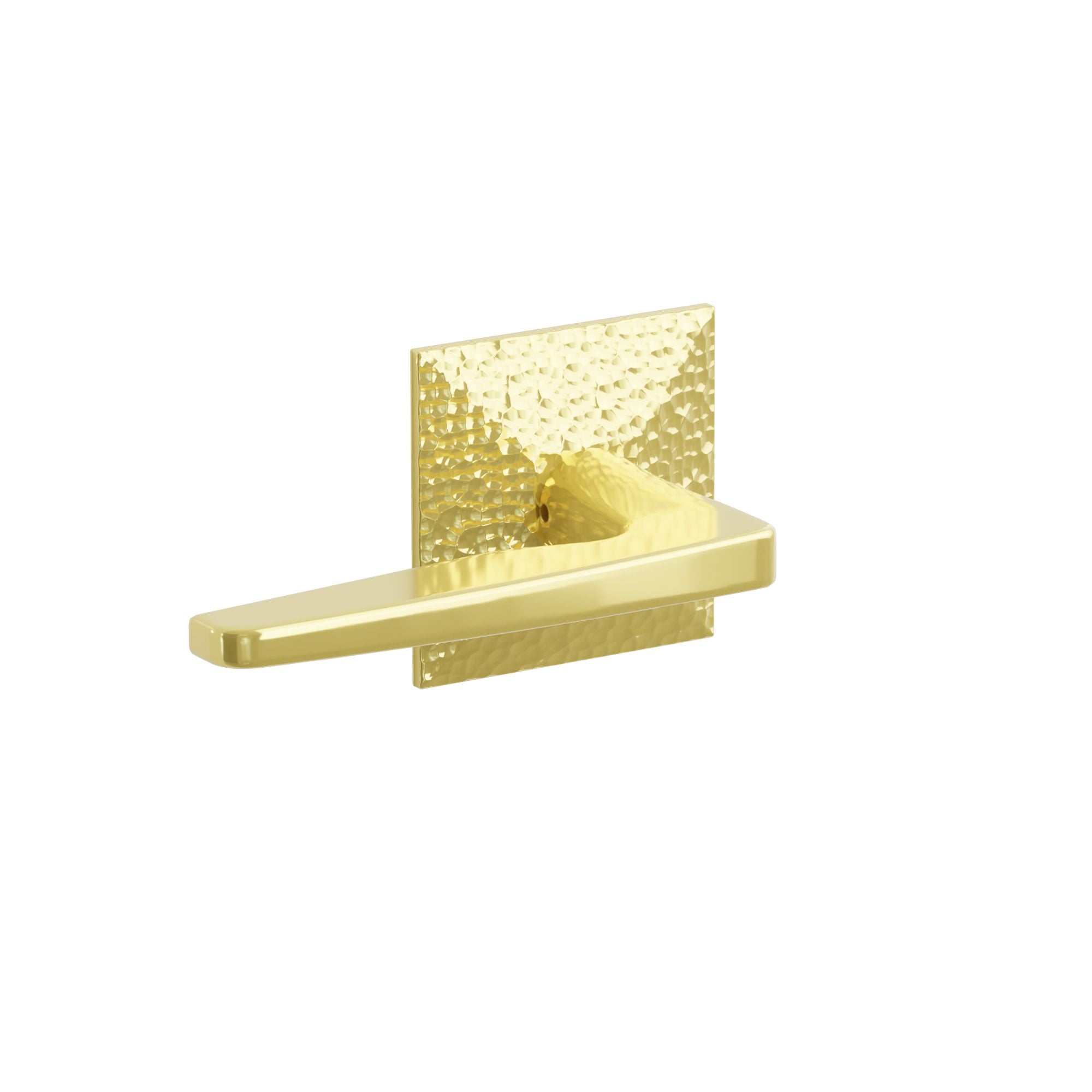 Emtek Concealed Fastener Hermes Lever Set With Hammered Rosette