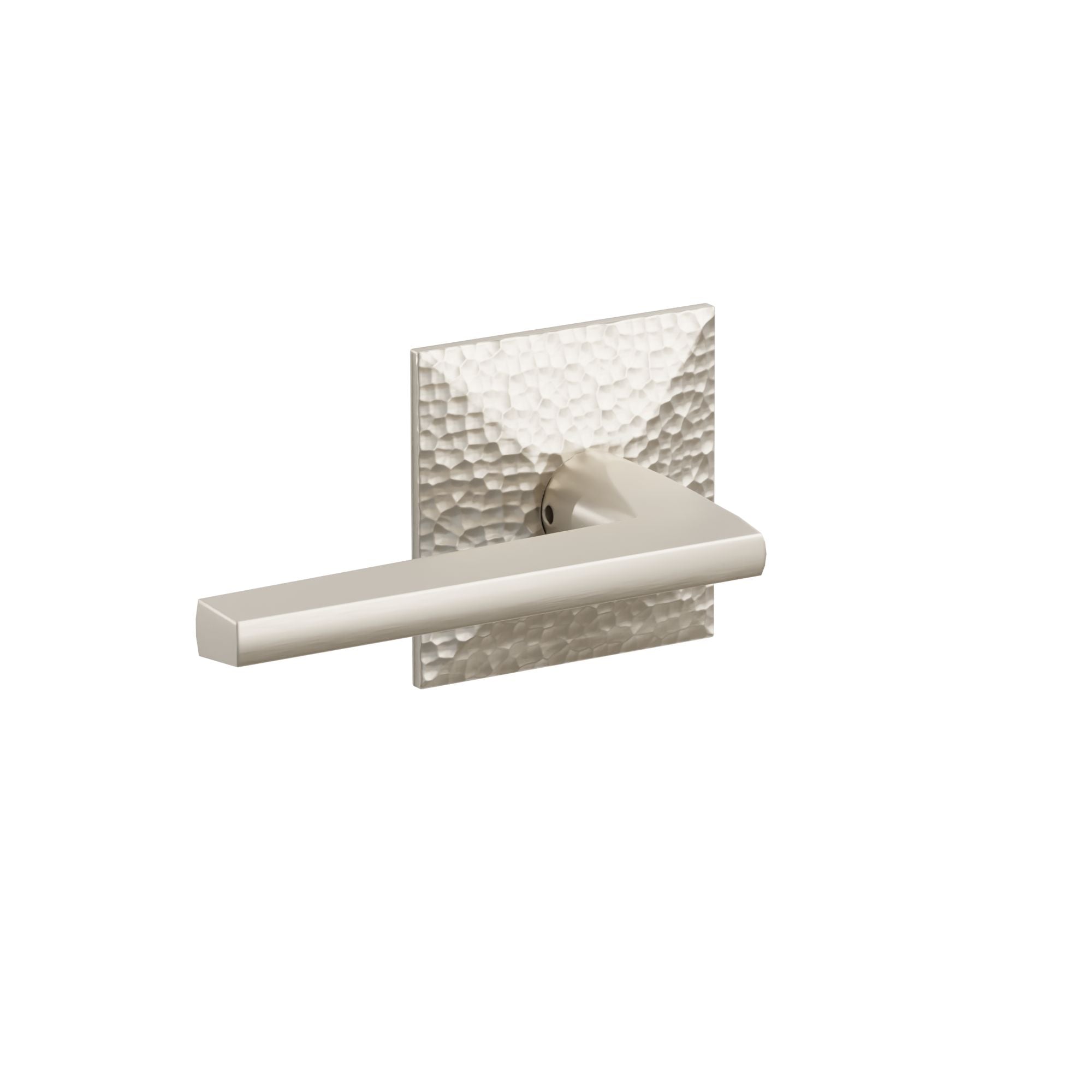 Emtek Concealed Fastener Helios Lever Set With Hammered Rosette