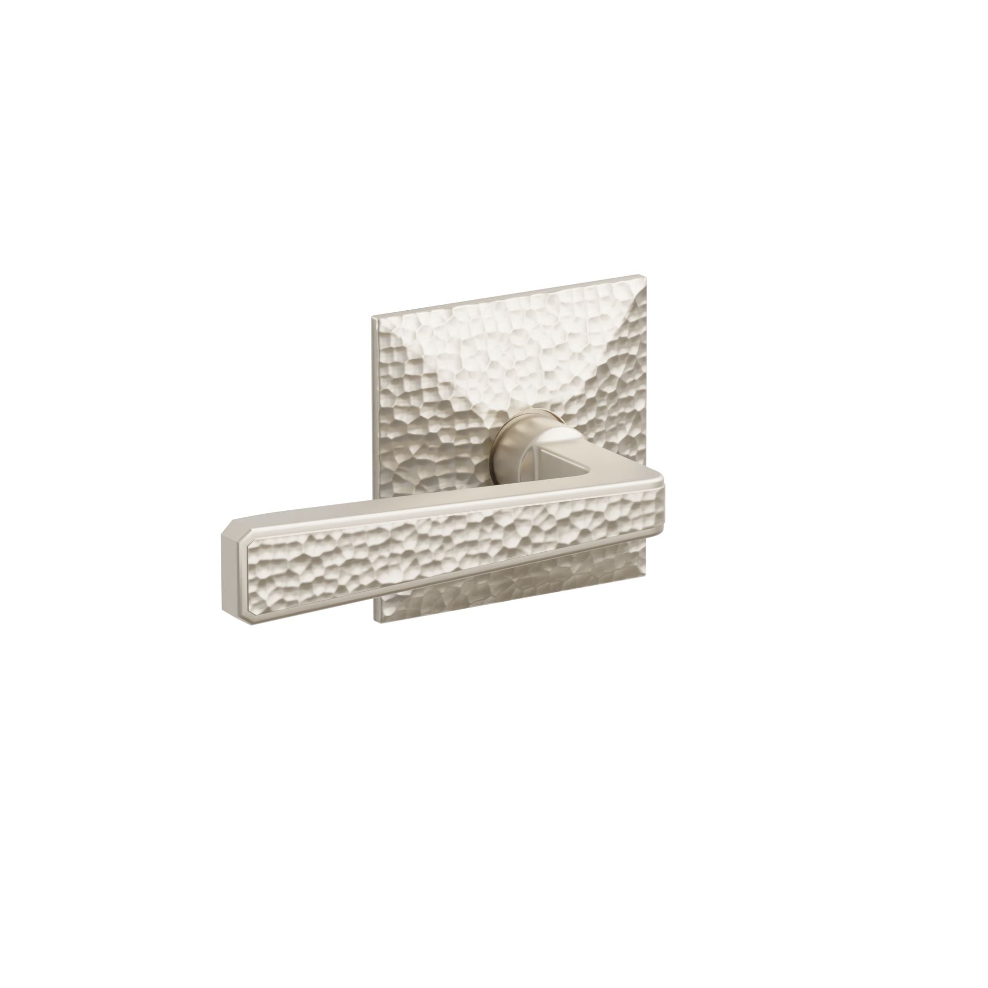 Emtek Concealed Fastener Hammered Lever Set with Hammered Rosette