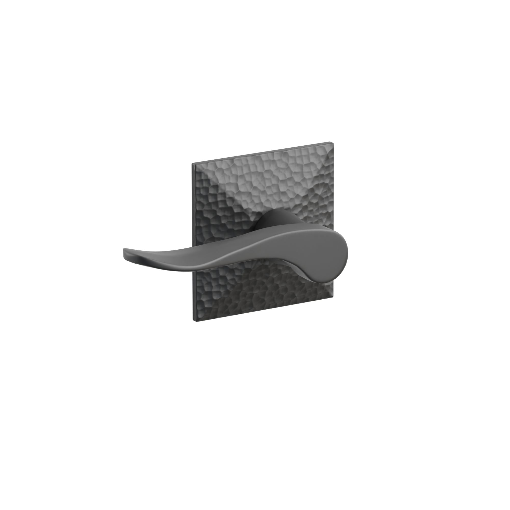 Emtek Concealed Fastener Luzern Lever Set With Hammered Rosette