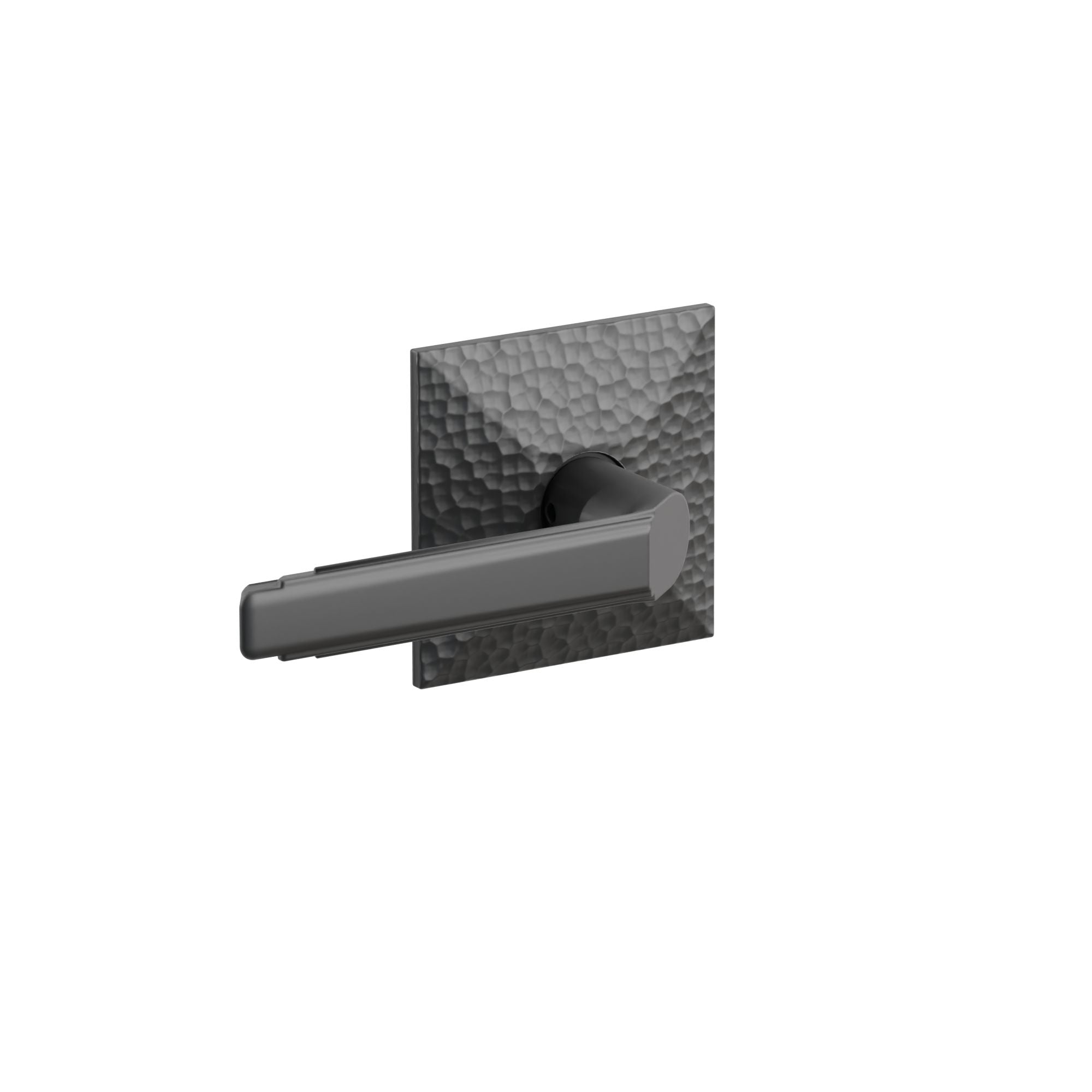 Emtek Concealed Fastener Milano Lever Set With Hammered Rosette